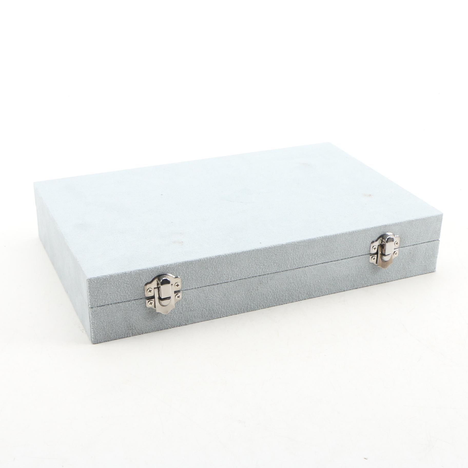 Wolf Designs Faux Leather Jewelry Boxes and Faux Suede Jewelry Box, Contemporary