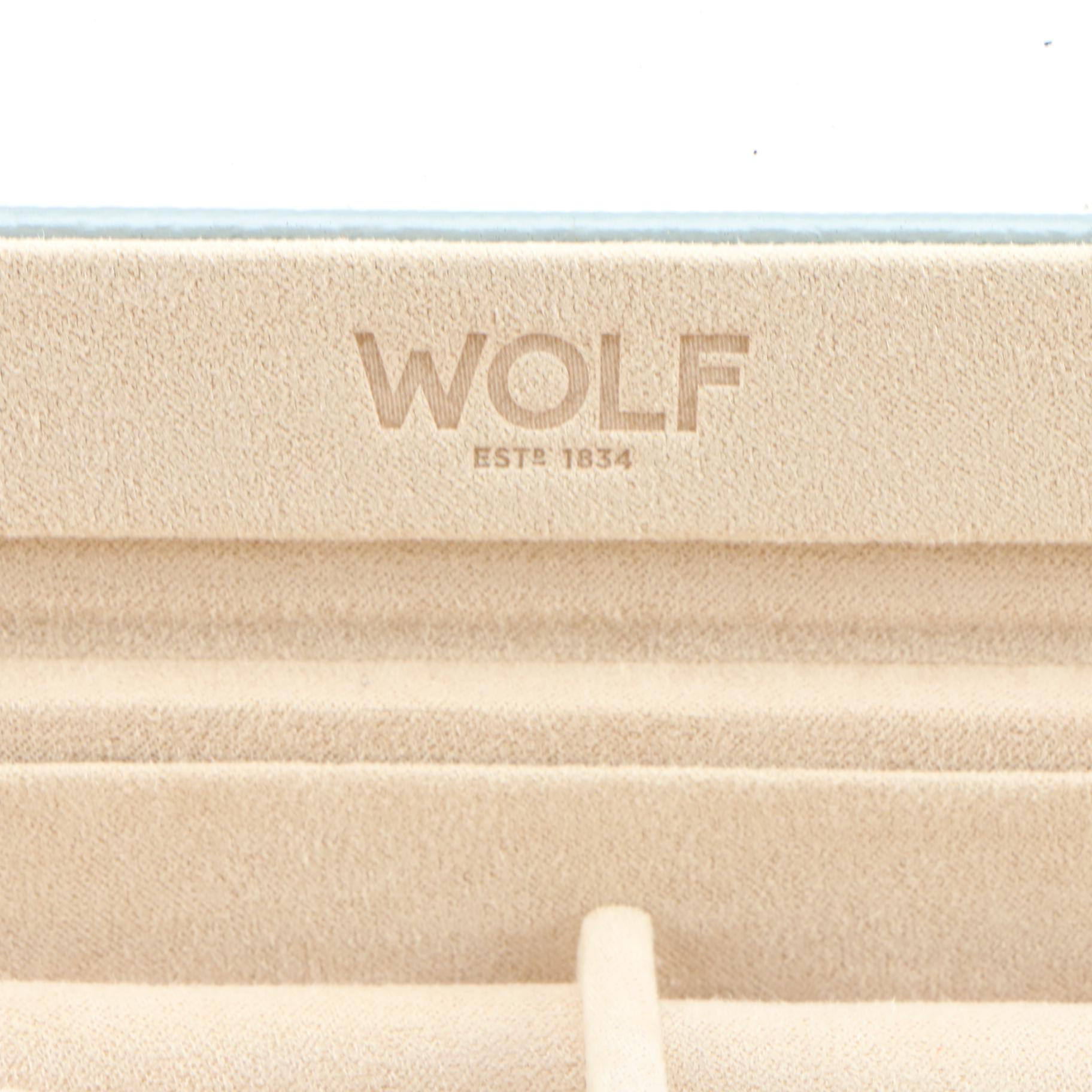 Wolf Designs Faux Leather Jewelry Boxes and Faux Suede Jewelry Box, Contemporary