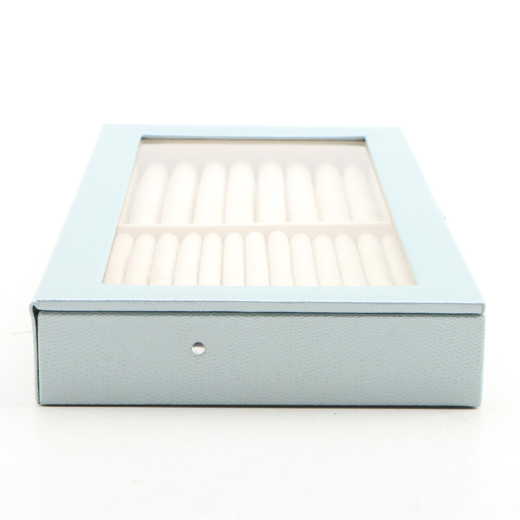 Wolf Designs Faux Leather Jewelry Boxes and Faux Suede Jewelry Box, Contemporary