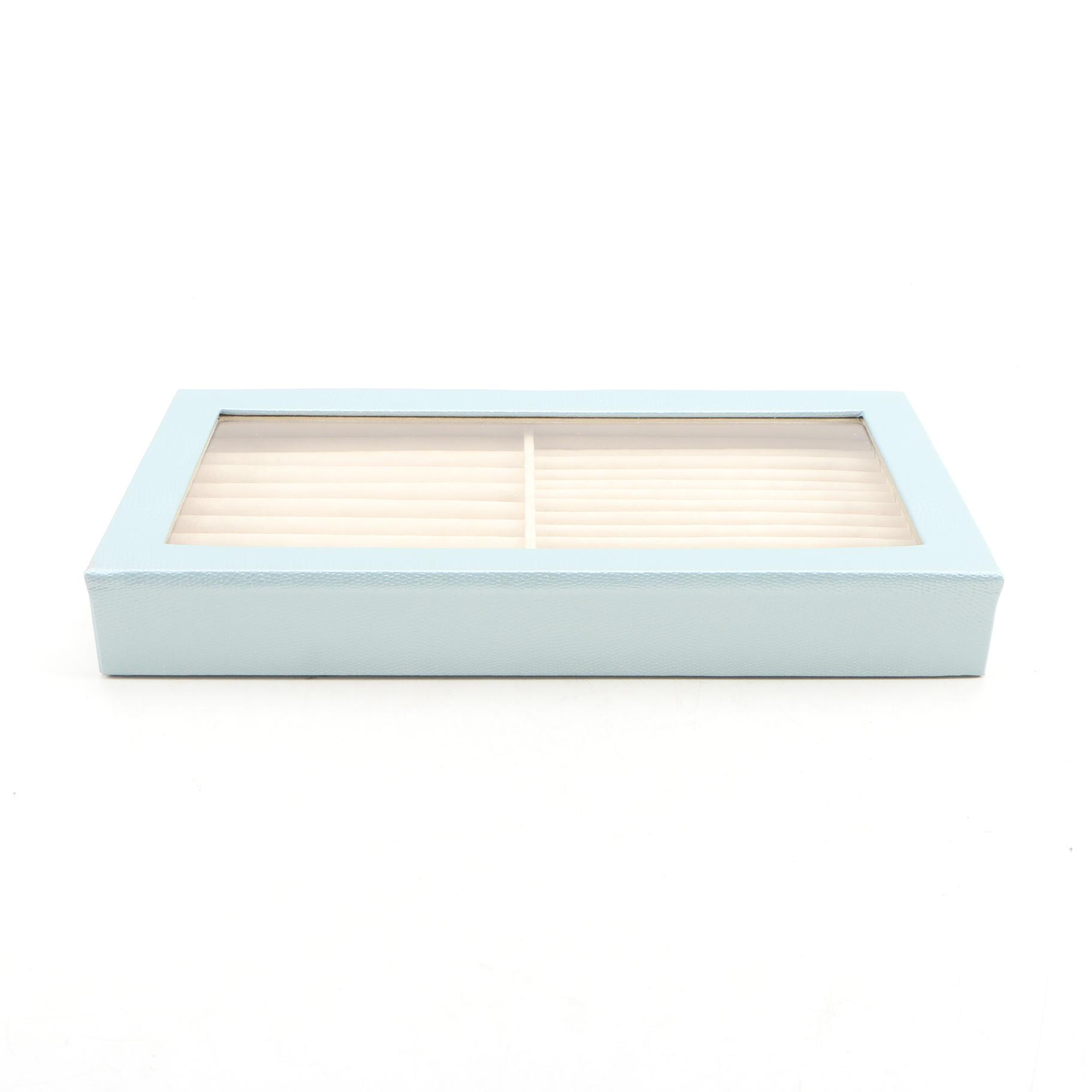 Wolf Designs Faux Leather Jewelry Boxes and Faux Suede Jewelry Box, Contemporary