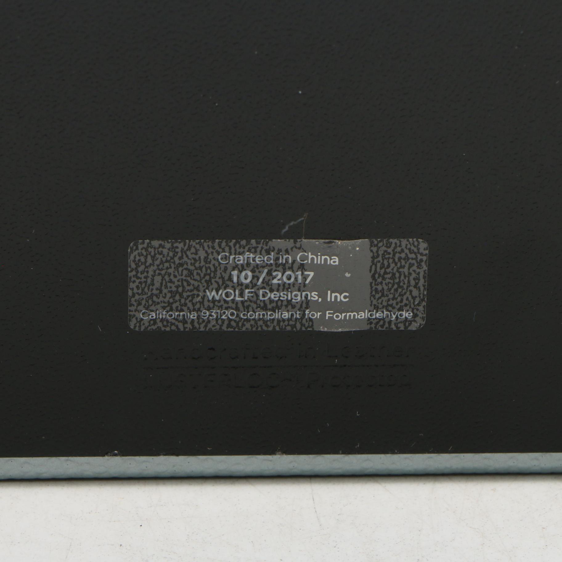 Wolf Designs Faux Leather Jewelry Boxes and Faux Suede Jewelry Box, Contemporary