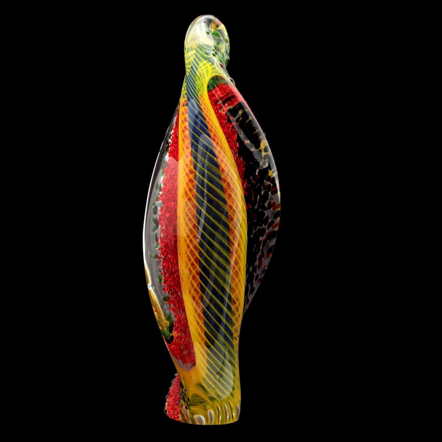 Michael Wallace Art Glass Sculpture, 1997
