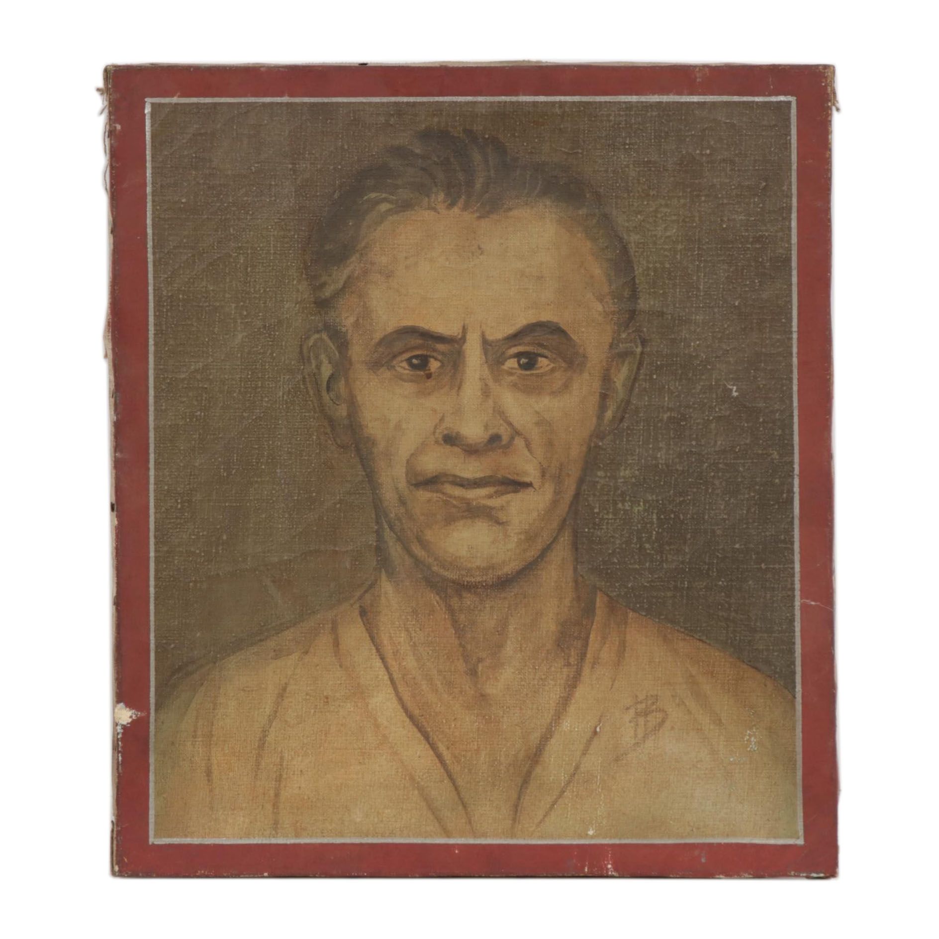 Self-Portrait Oil Painting, 1949