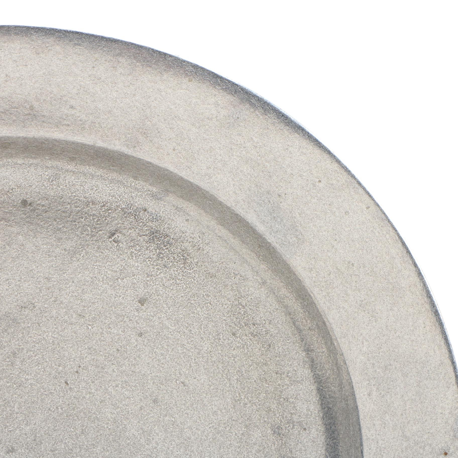 Wilton Armetale "Plough Tavern" Pewter Plates and Charger, Late 20th Century