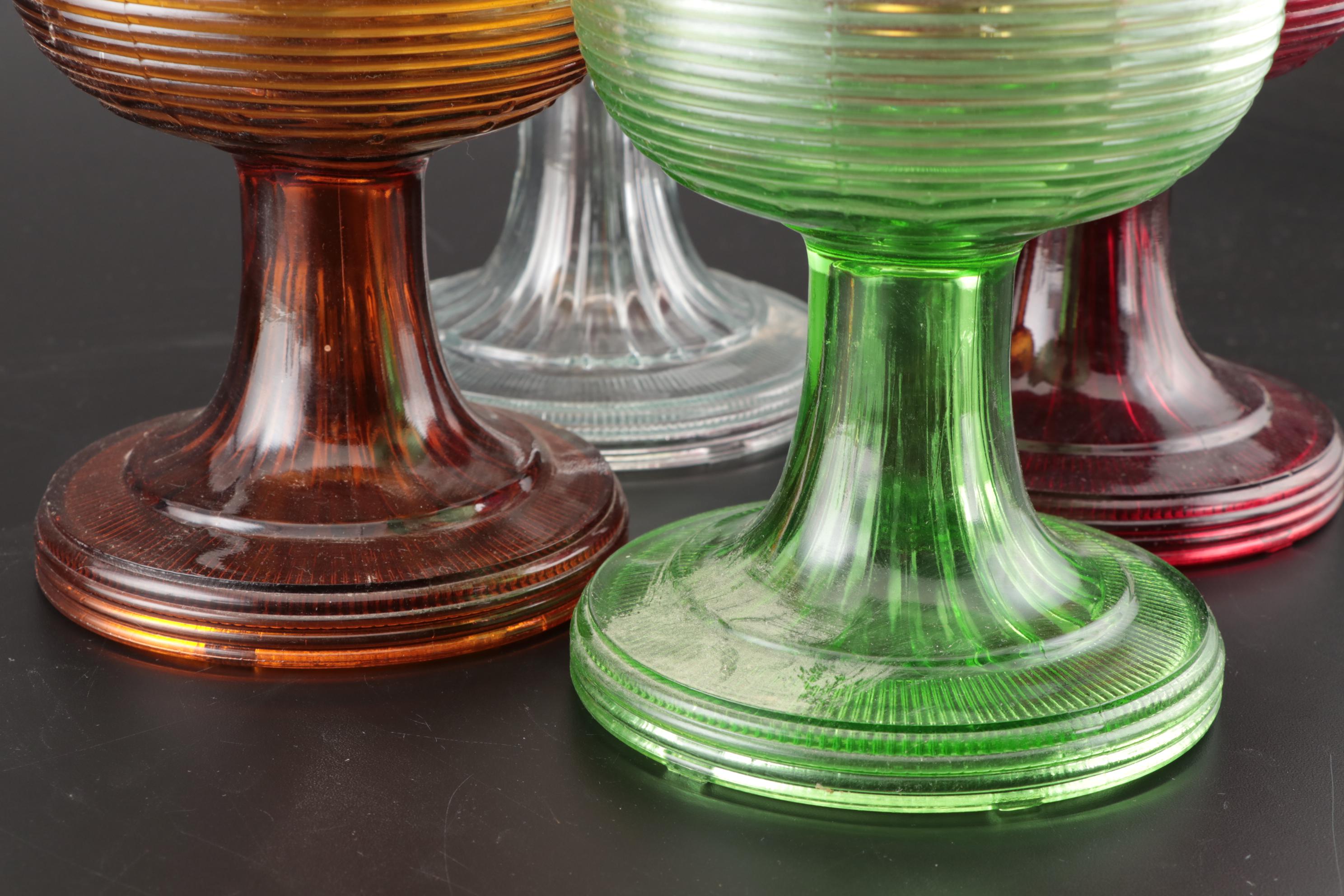 Aladdin Model B "Beehive" Glass Kerosene Lamps