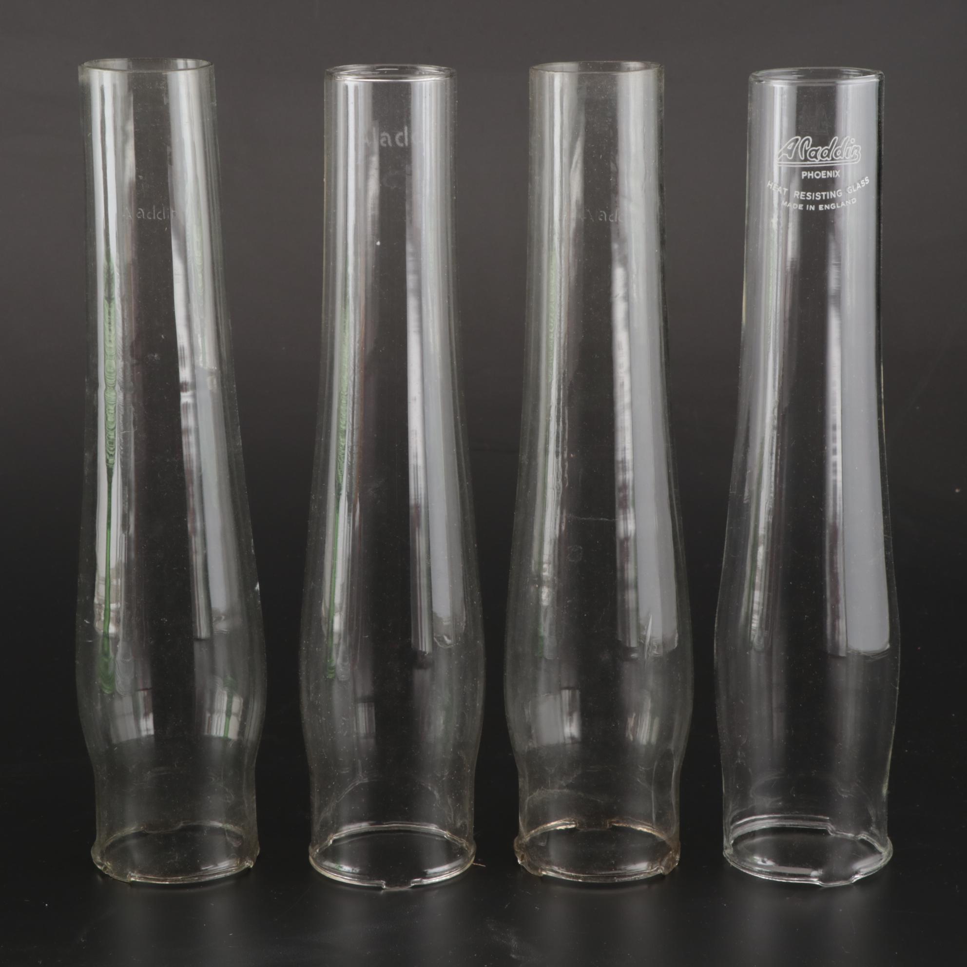 Aladdin Model B "Beehive" Glass Kerosene Lamps