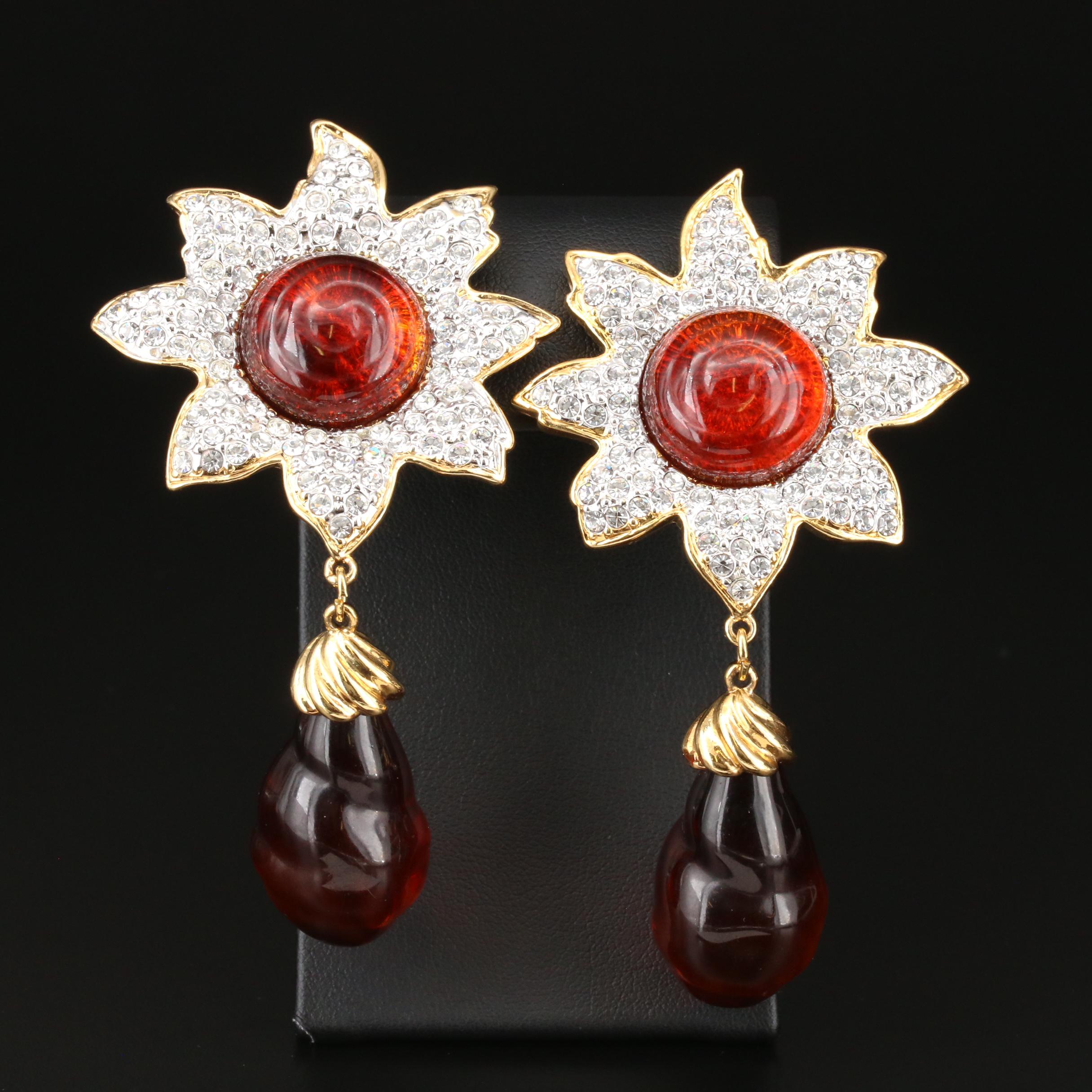 Valentino Garavani Earrings with Pouch Worn by Susan Lucci