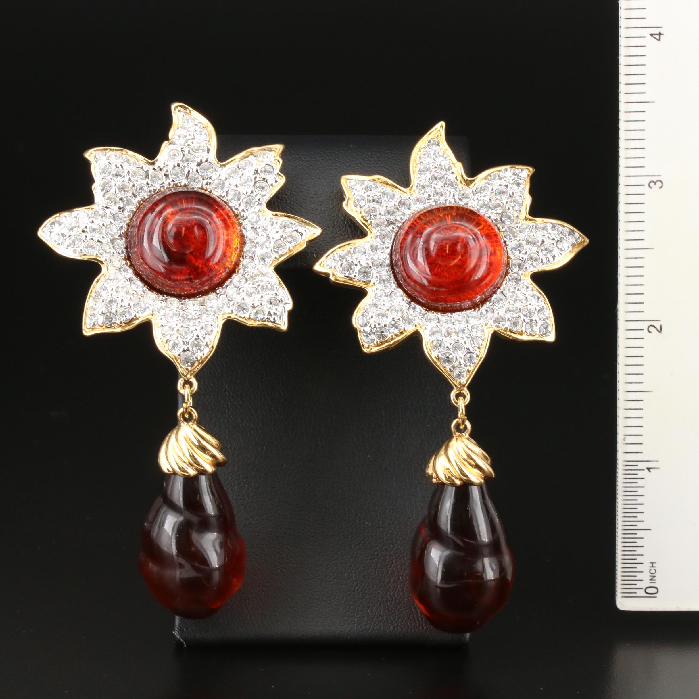 Valentino Garavani Earrings with Pouch Worn by Susan Lucci