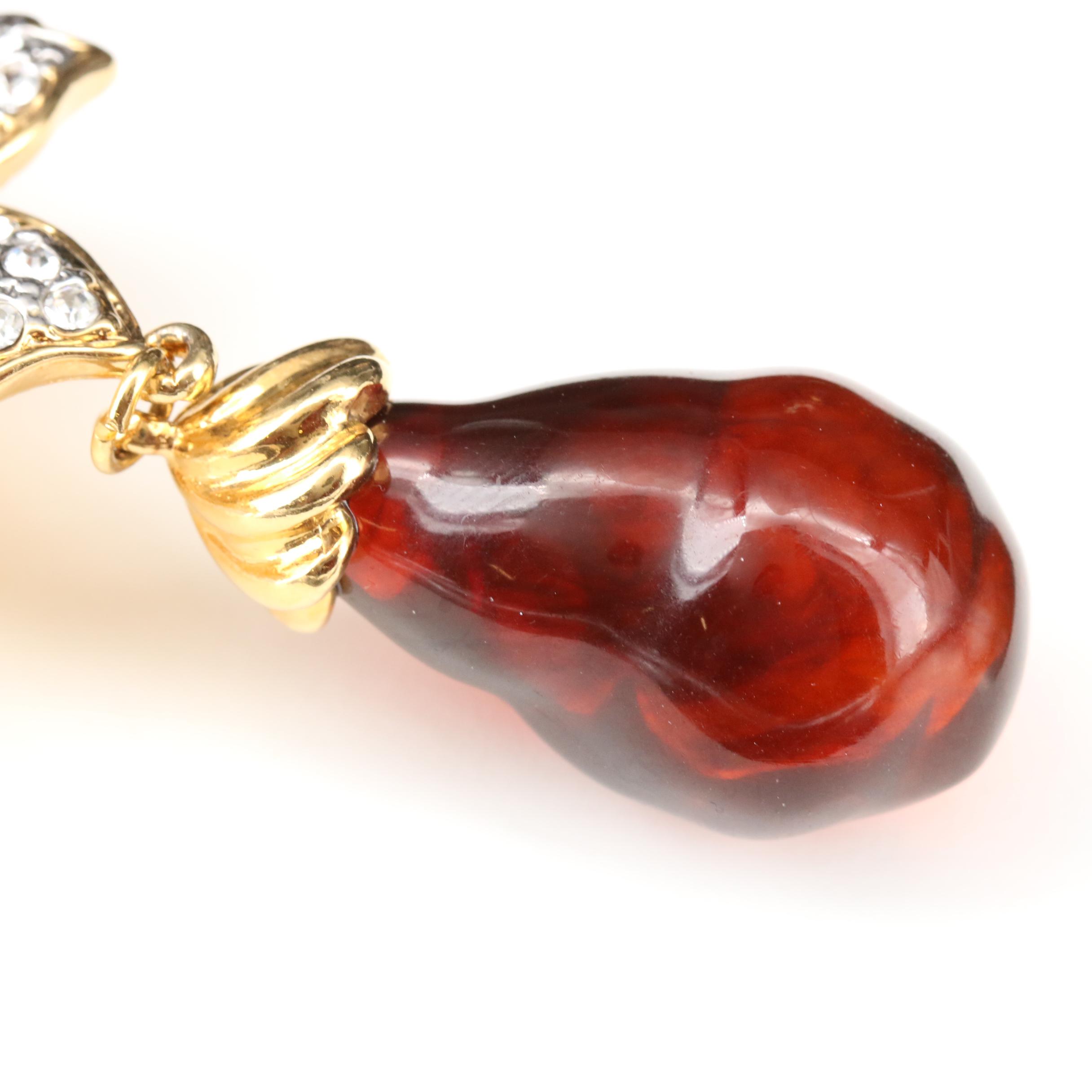 Valentino Garavani Earrings with Pouch Worn by Susan Lucci