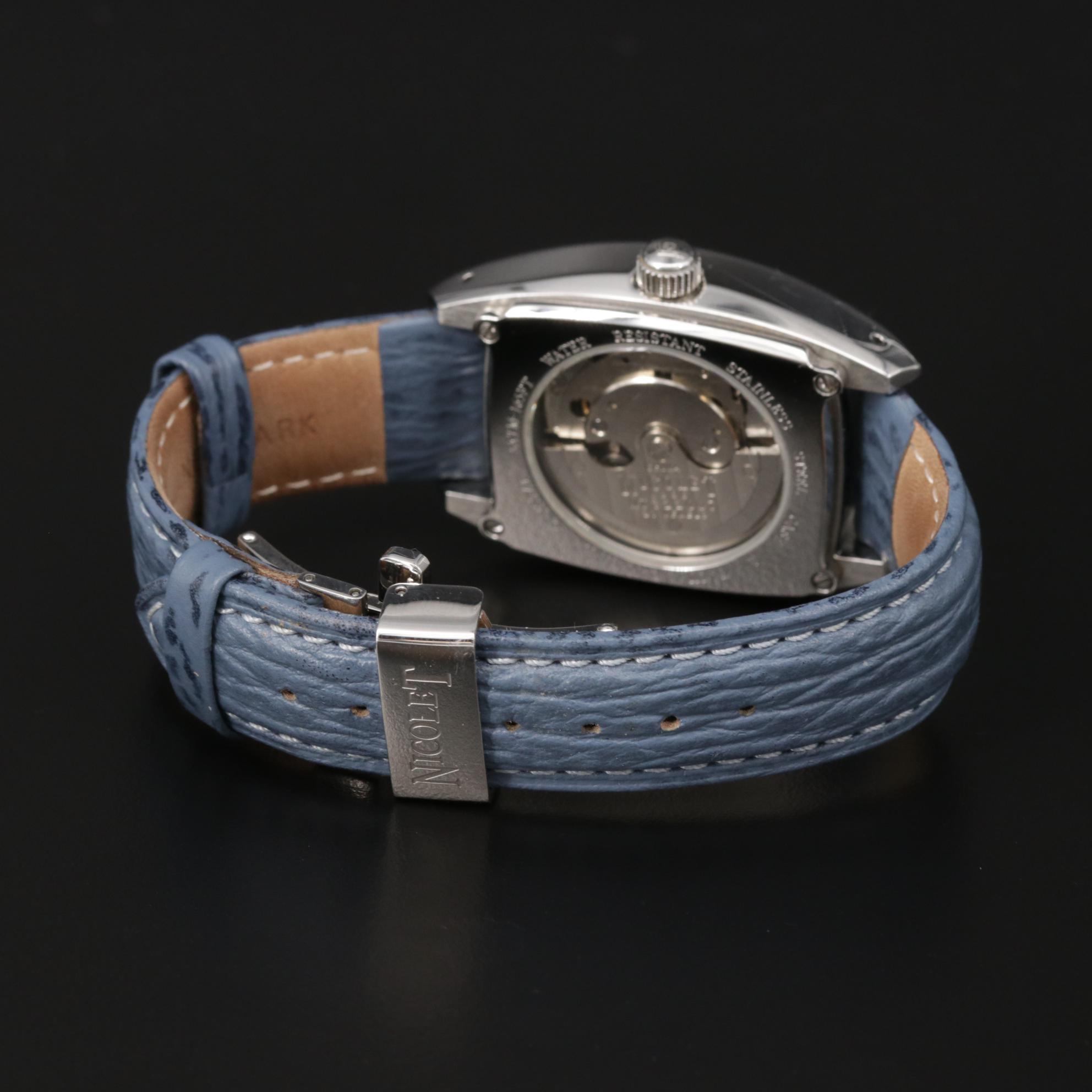 Nicolet 1886 Power Reserve Stainless Steel Automatic Watch