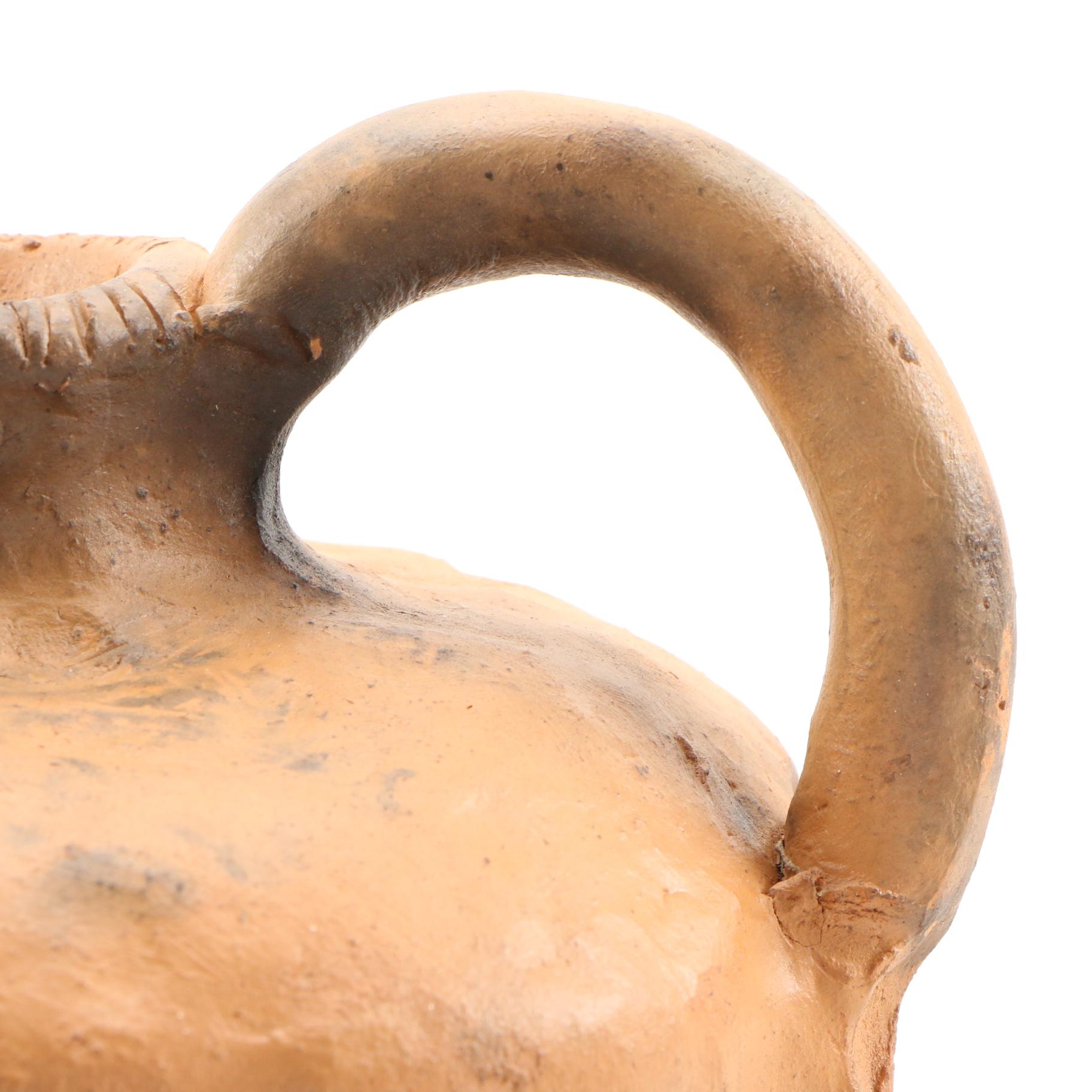 Clint Alderman Mud Creek Pottery Upside Down Face Jug