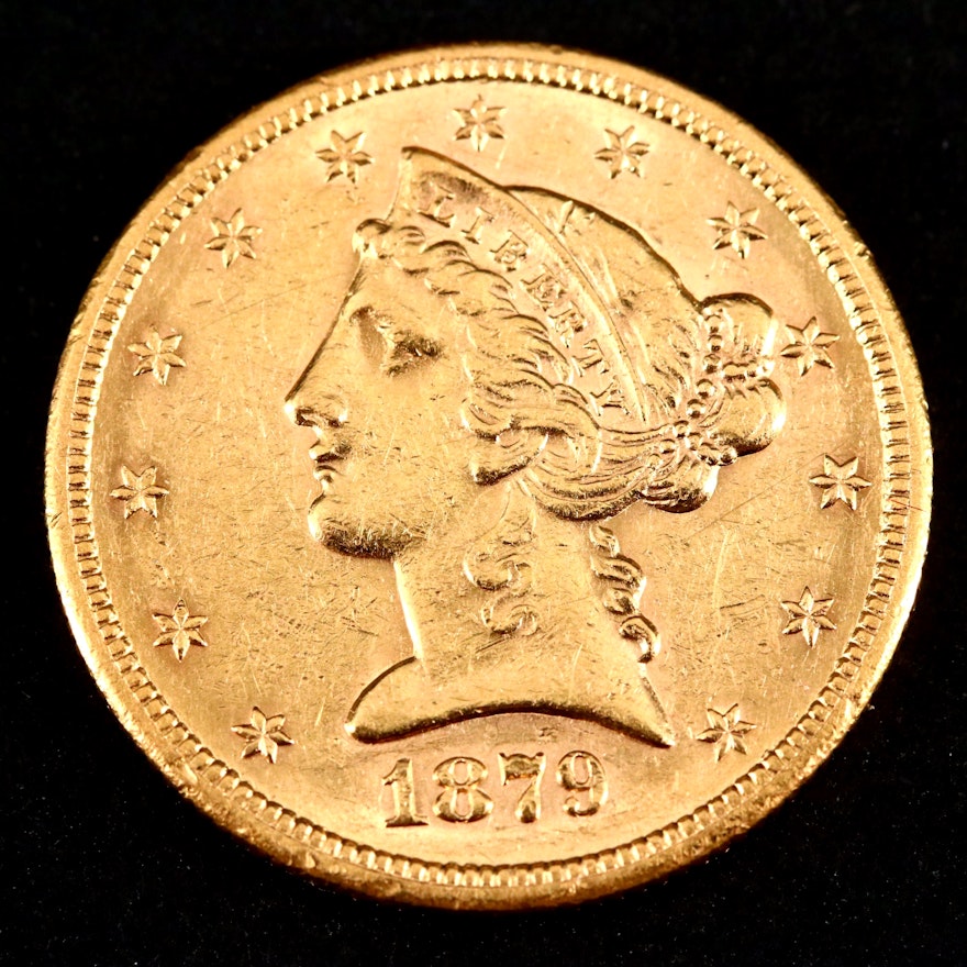 1879-S Liberty Head $5 Gold Coin