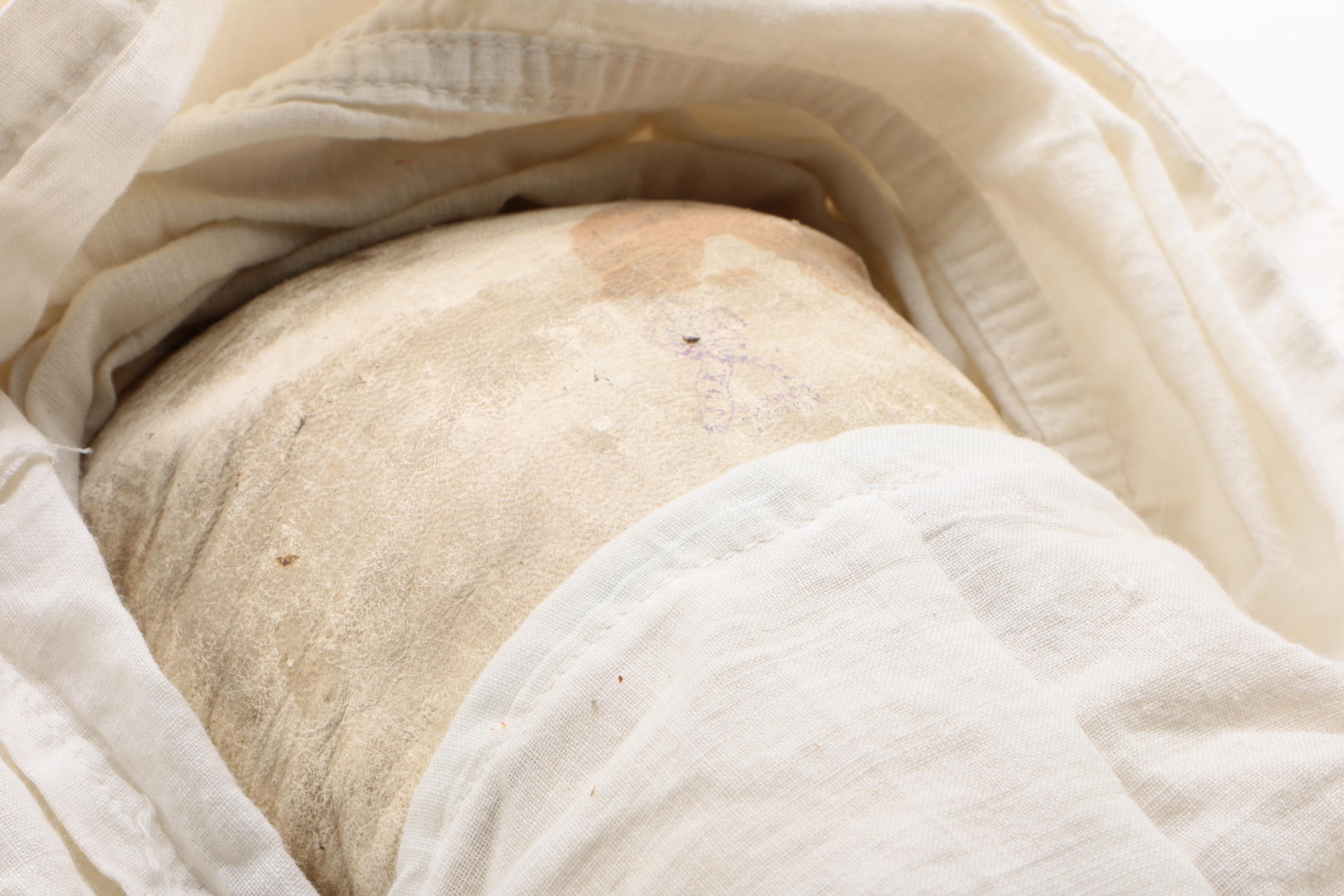 21" JDK Kestner  Bisque Shoulder Head Doll With Kid Leather Body, Antique