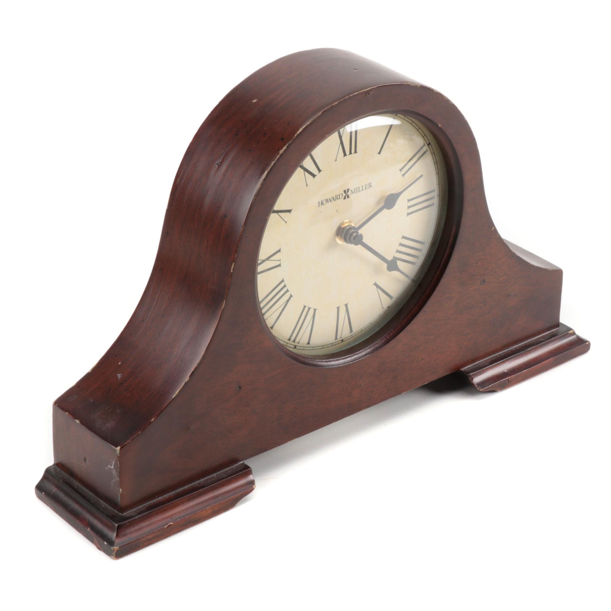 Howard Miller "Humphrey" Tambour Style Mantel Clock
