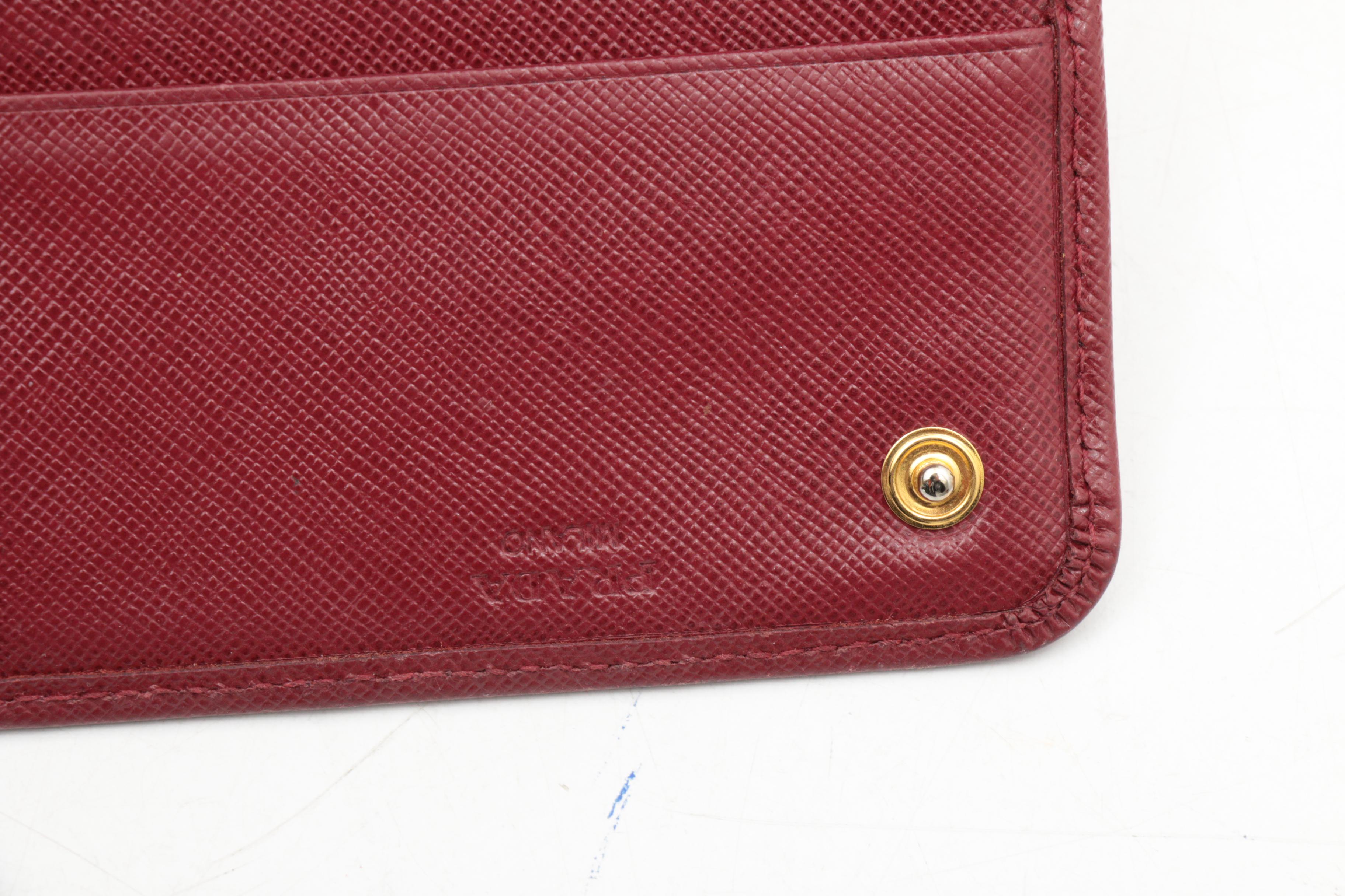 Prada Saffiano Leather Continental Flap Wallet
