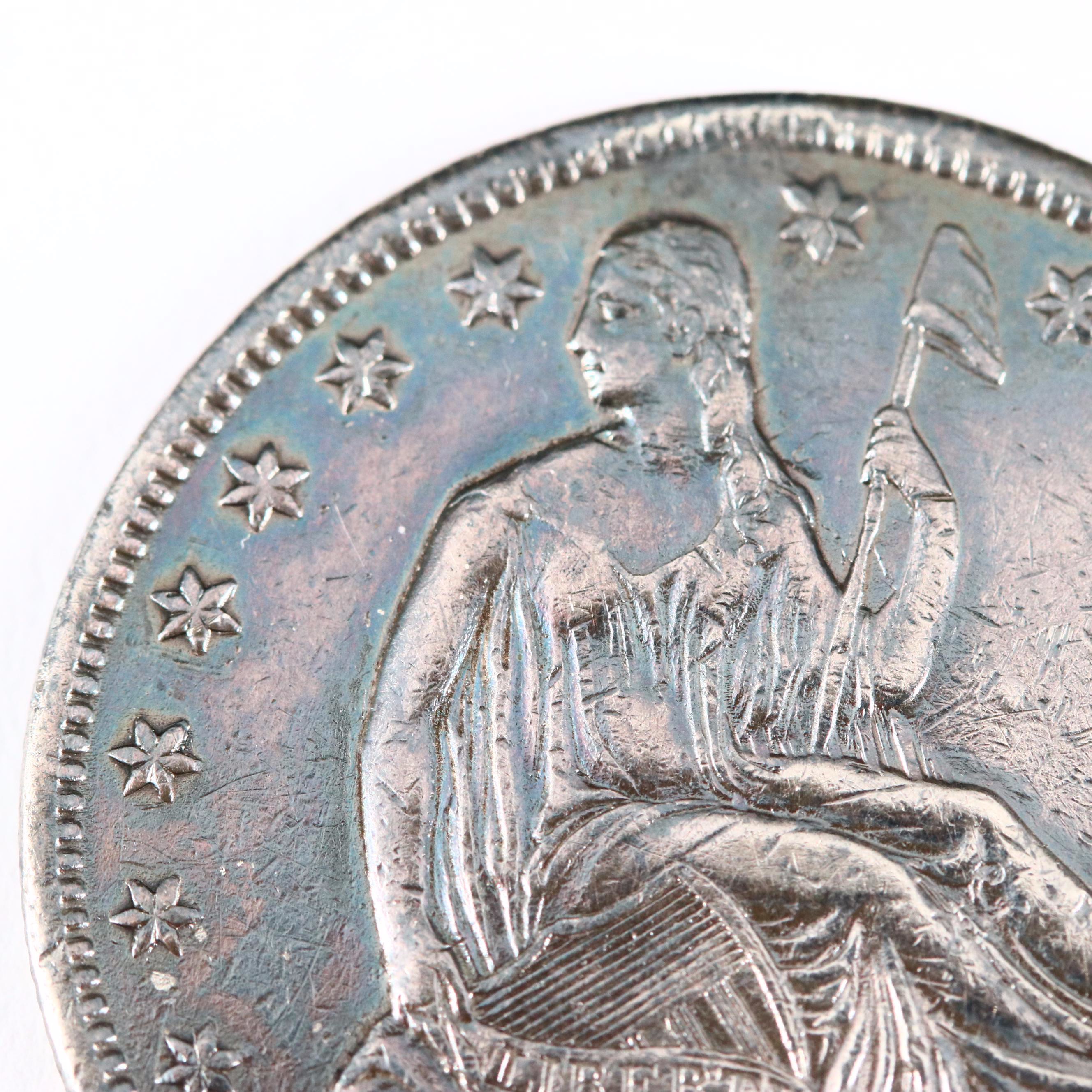 1861-S Seated Liberty Silver Half Dollar