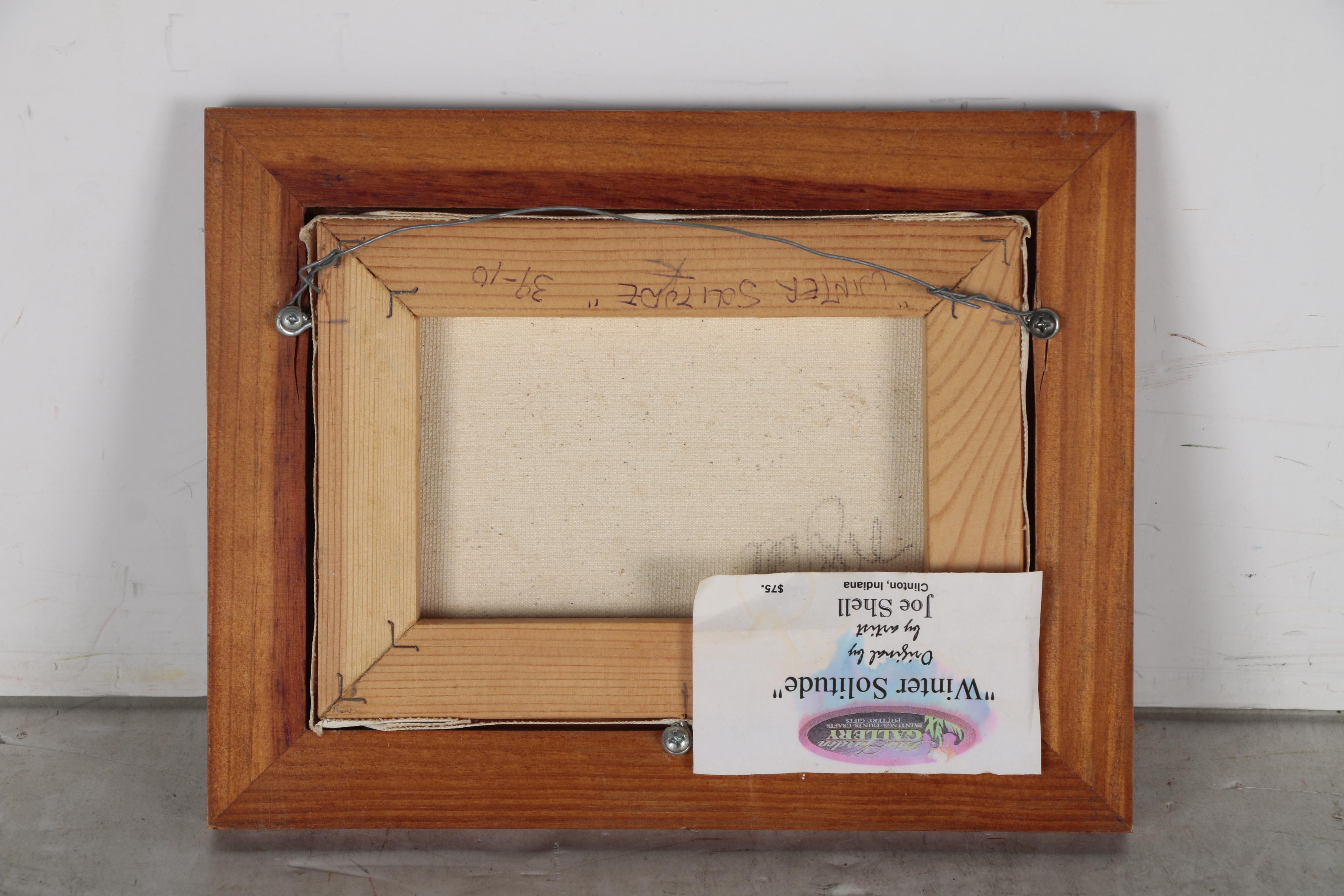 Joe Shell Oil Painting "Winter Solitude", 2010