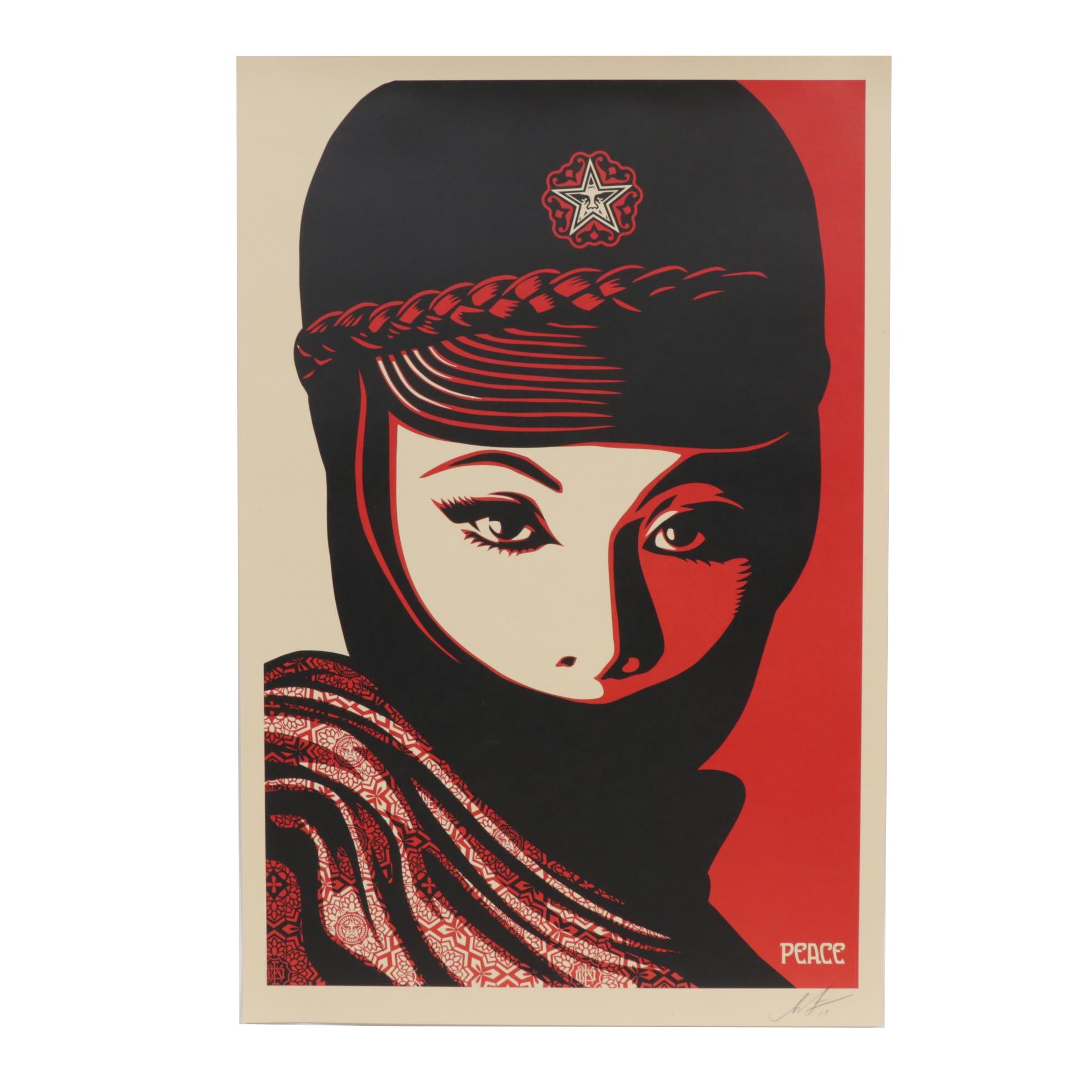 Shepard Fairey Offset Poster "Mujer Fatale," 2019