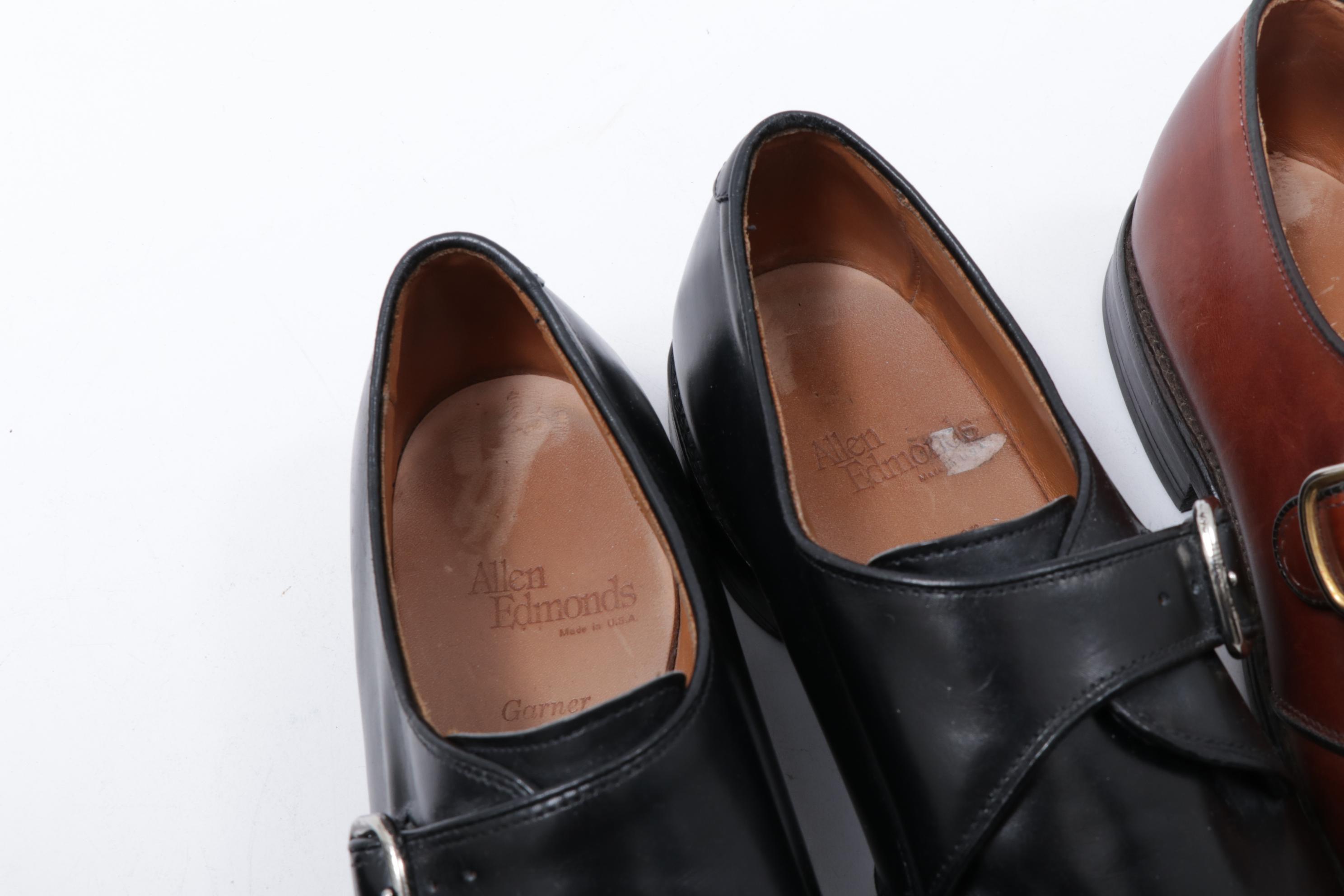 Men's Prada, Allen Edmonds and Cole Haan Leather Monk Strap Shoes and Loafers