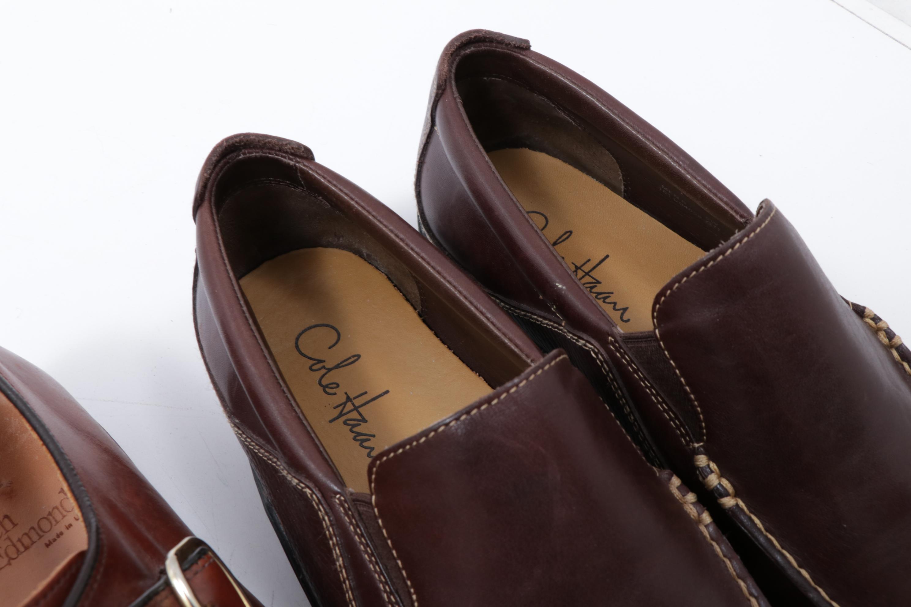 Men's Prada, Allen Edmonds and Cole Haan Leather Monk Strap Shoes and Loafers