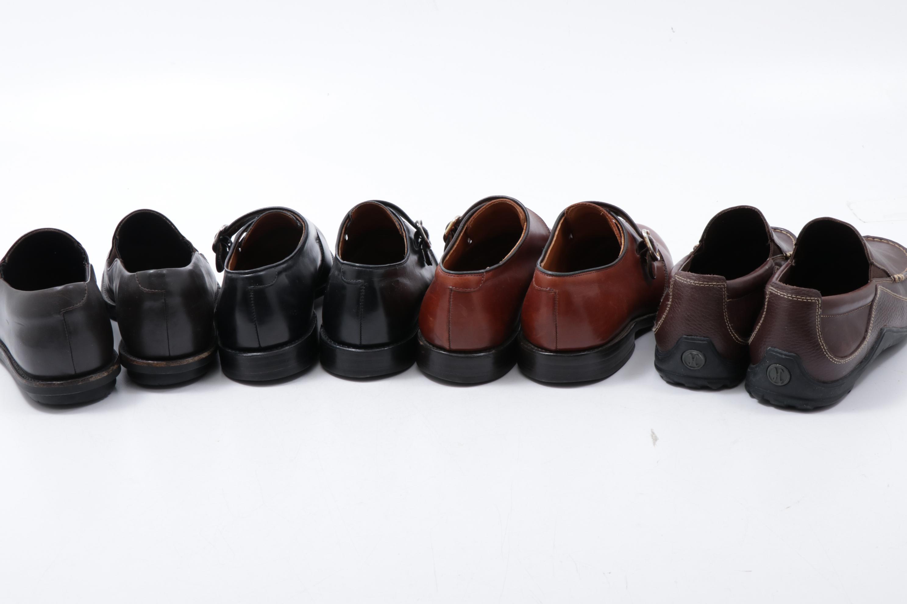 Men's Prada, Allen Edmonds and Cole Haan Leather Monk Strap Shoes and Loafers