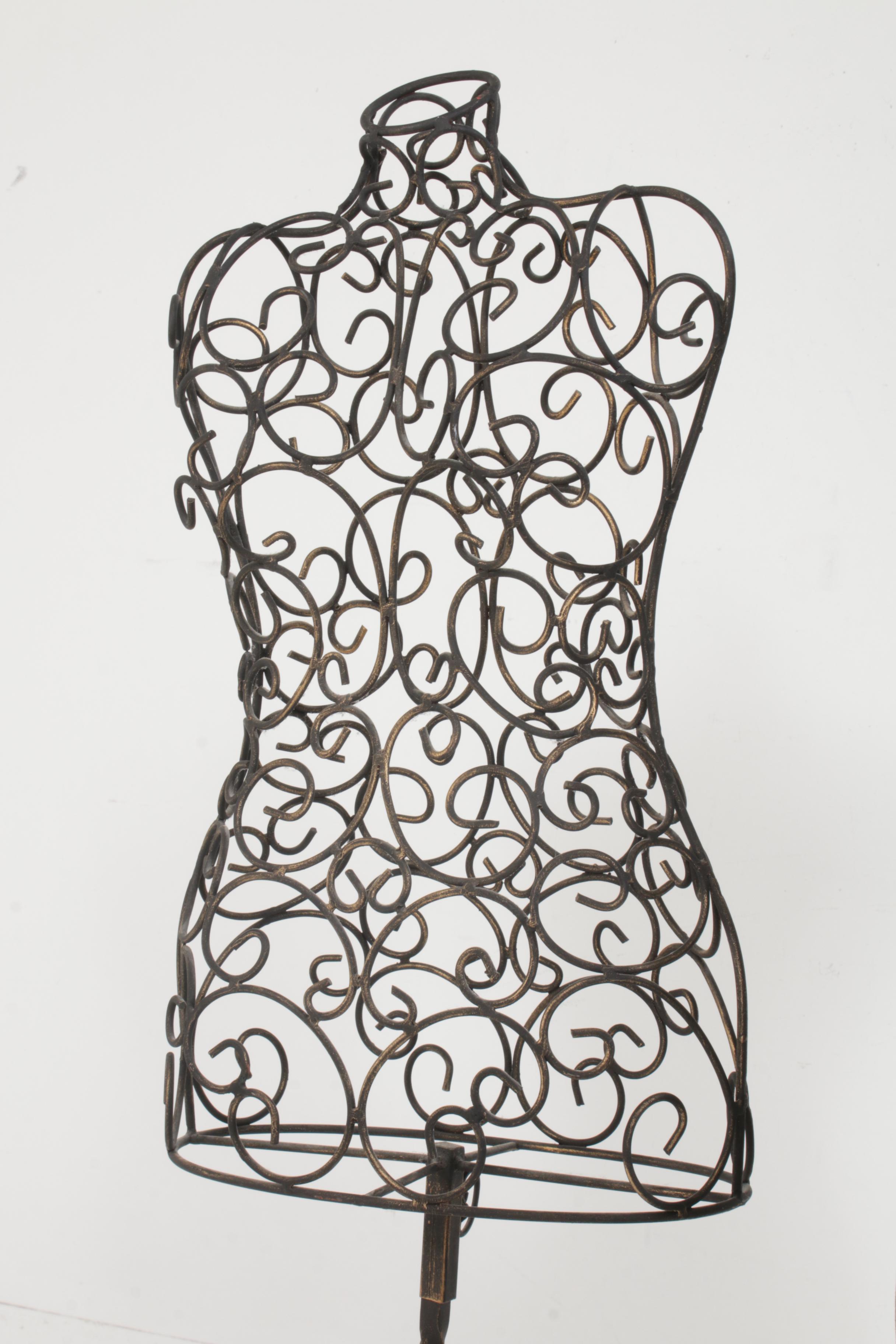 Acme Adjustable "Size A" and Stylized Metal Dress Forms