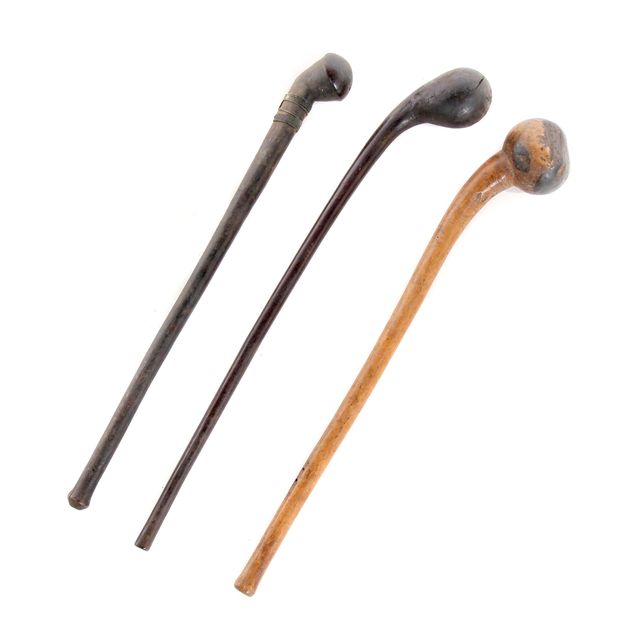 Southeast African Wooden Knobkerries