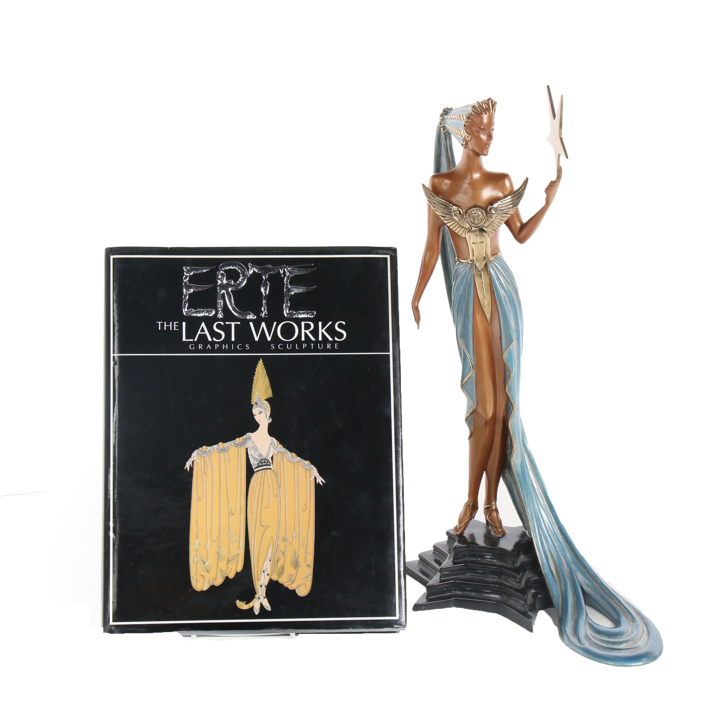 Erté Patinated Bronze Sculpture "Astra" with Catalogue Raisonné
