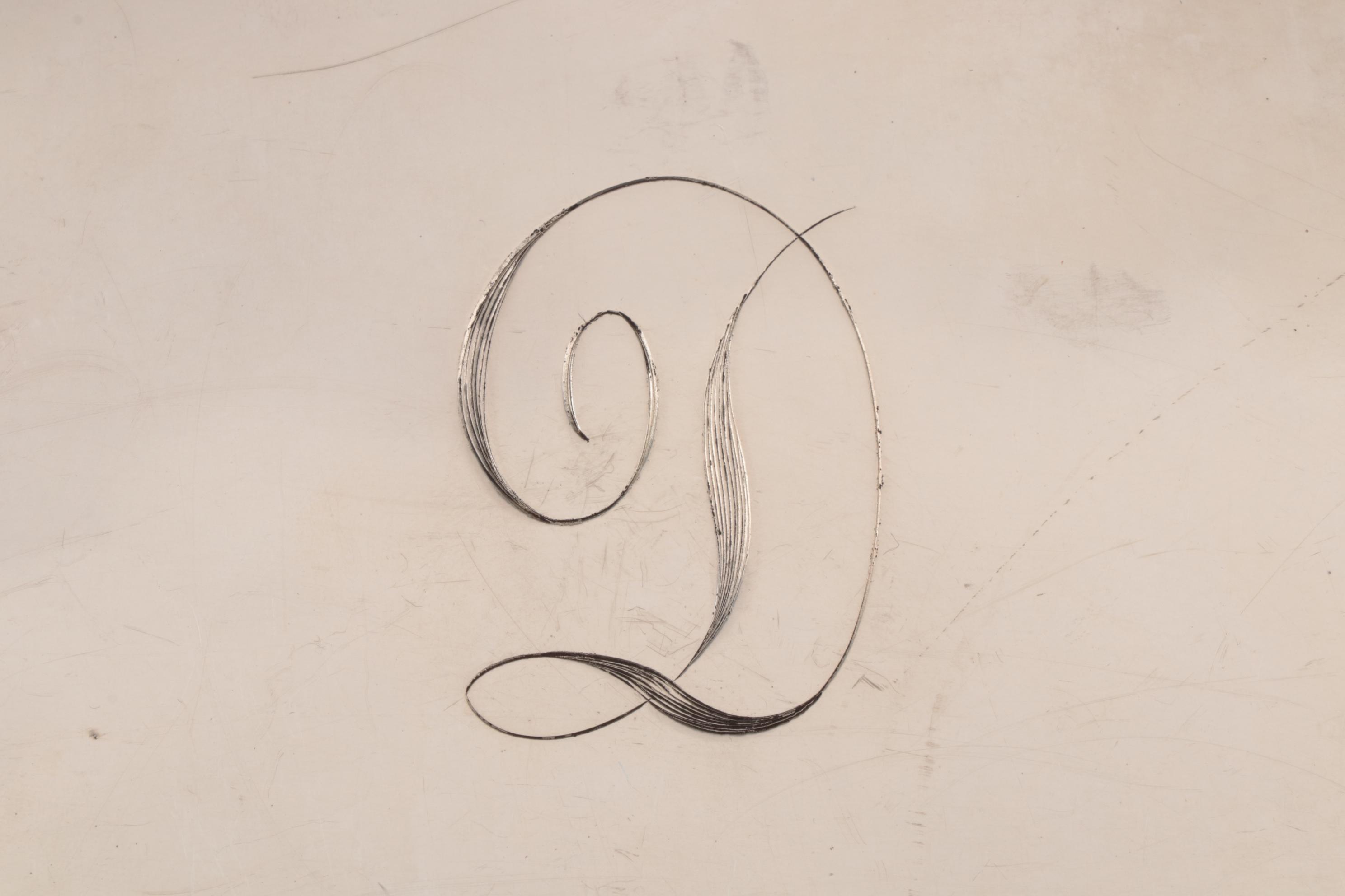 Eureka Silver Co. Art Nouveau Quadruple Plate Silent Butler, Mid-20th Century