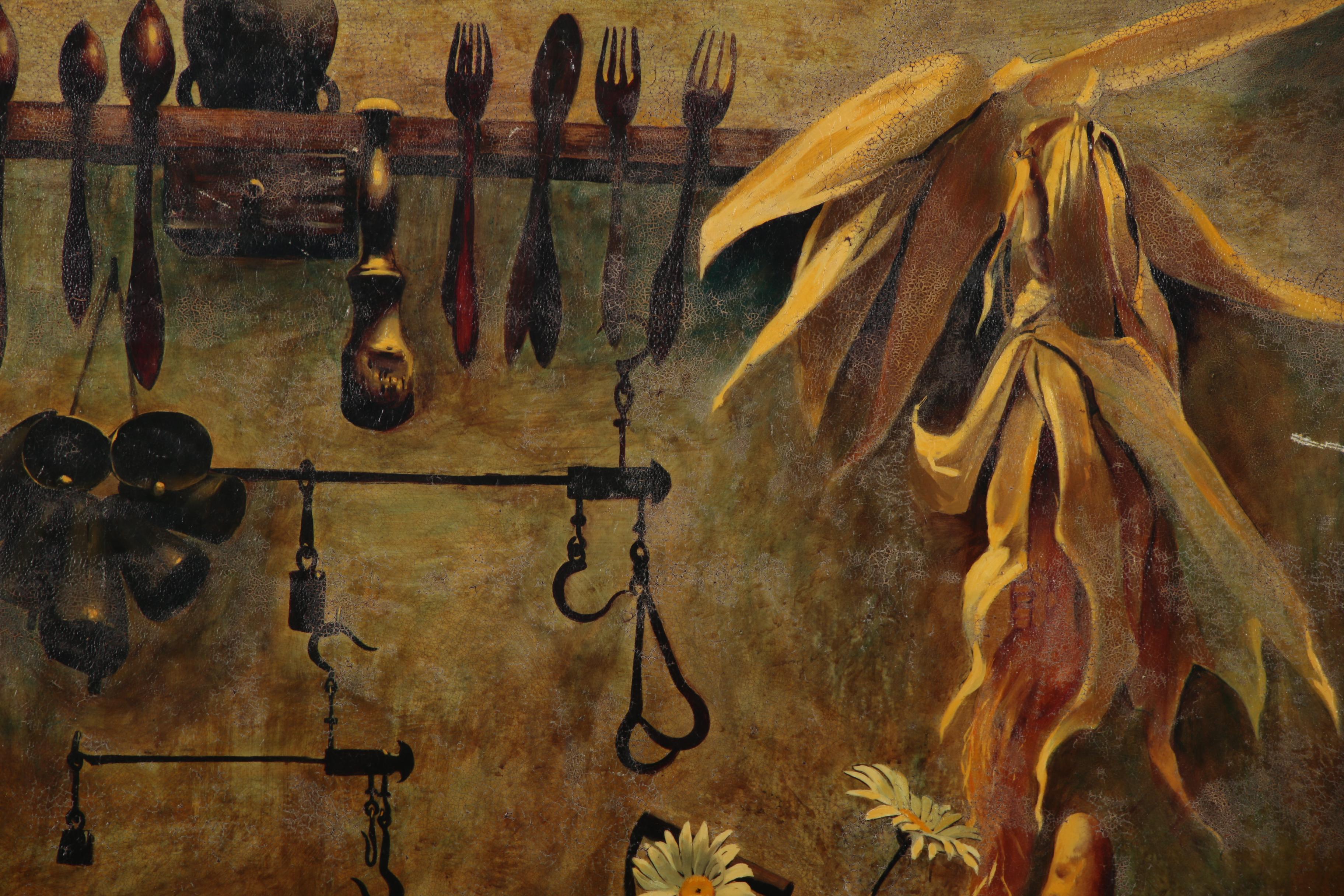 Michael Huggins Kitchen Still Life Oil Painting