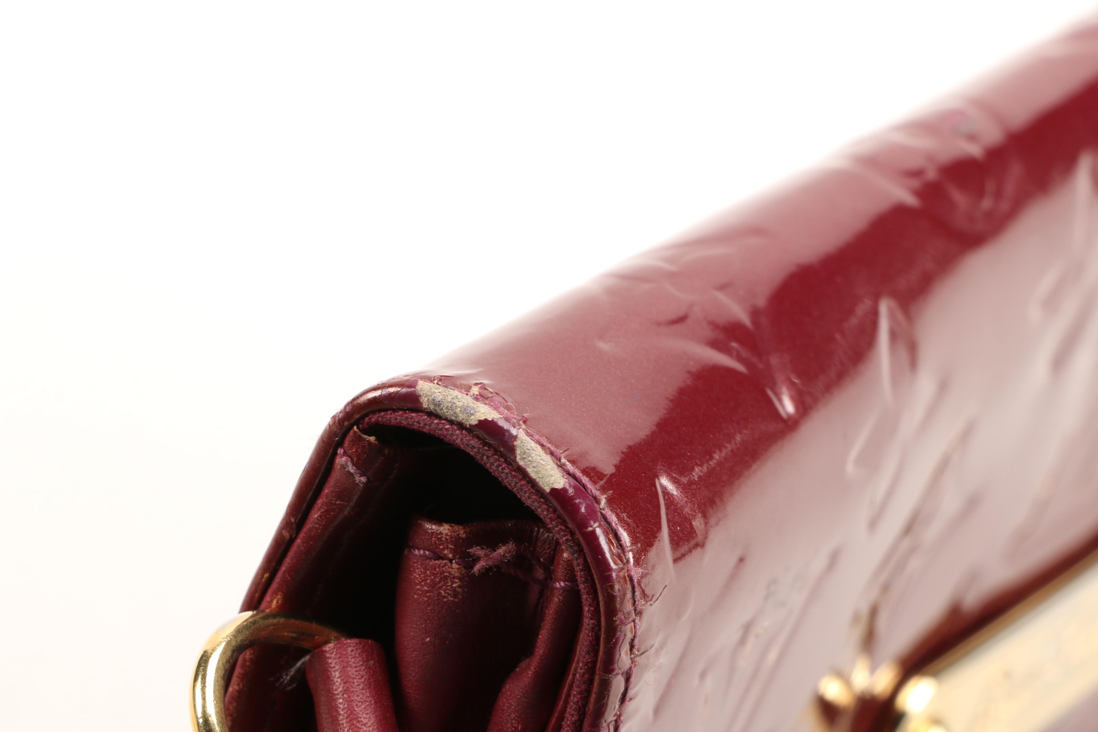 Louis Vuitton Sunset Boulevard Bag in Rouge Fauviste Monogram Vernis Leather