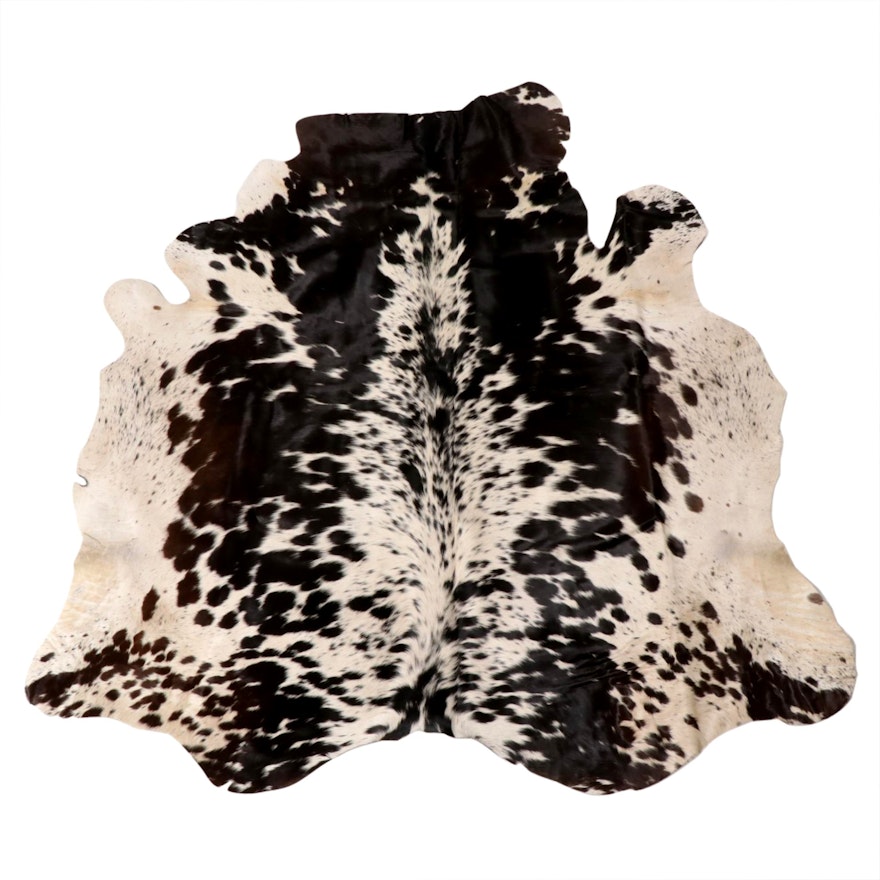 4'9 x 5'1 Natural Cowhide Area Rug