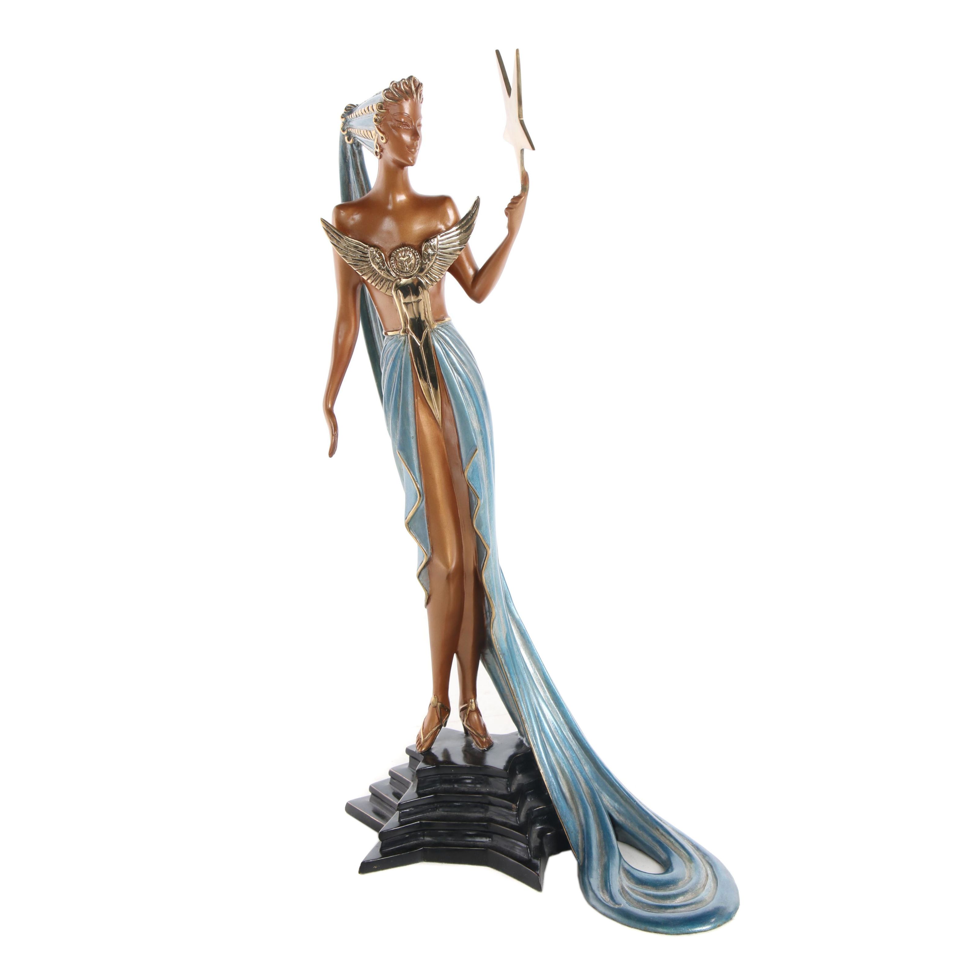 Erté Patinated Bronze Sculpture "Astra" with Catalogue Raisonné