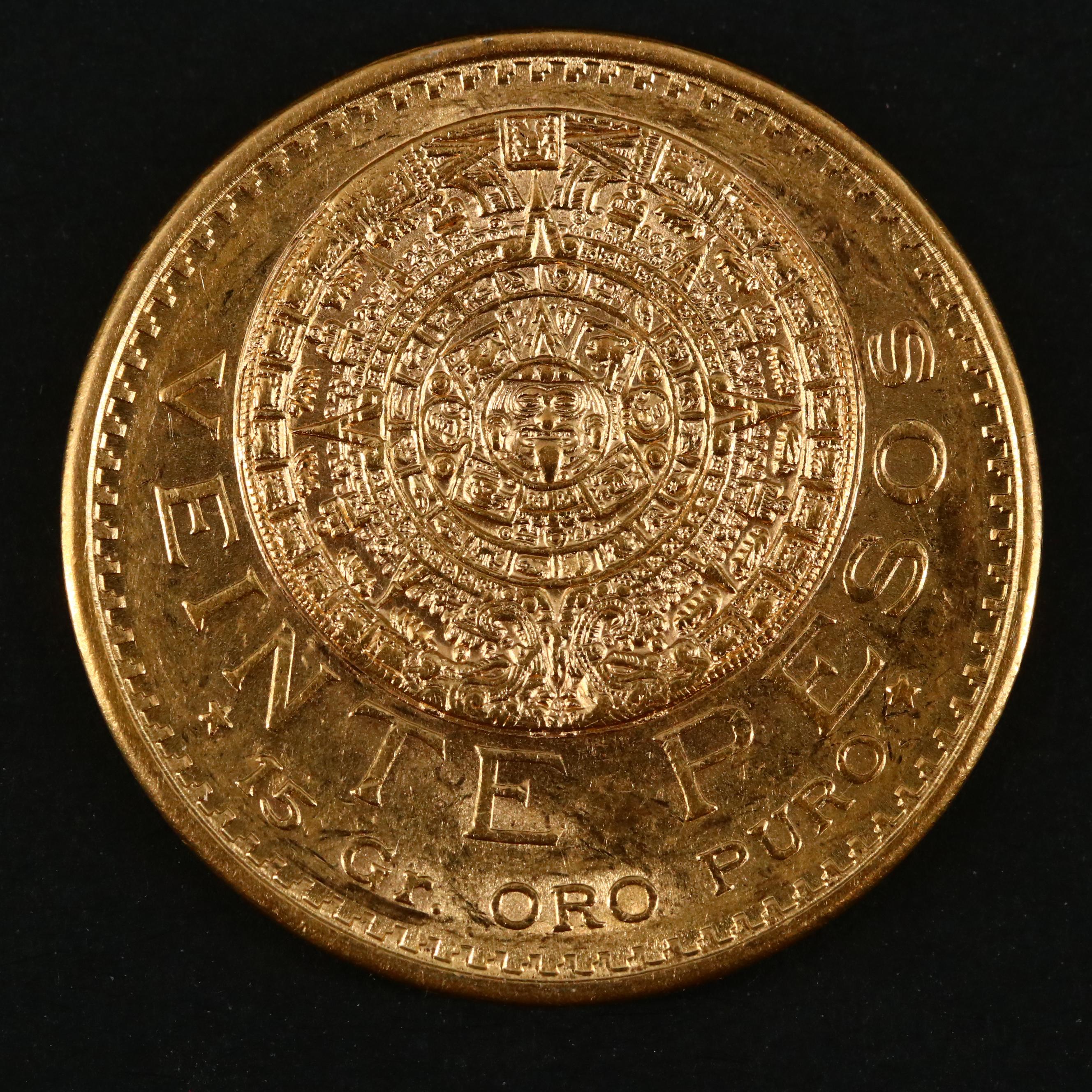 1917 Mexico 20-Pesos Gold Coin