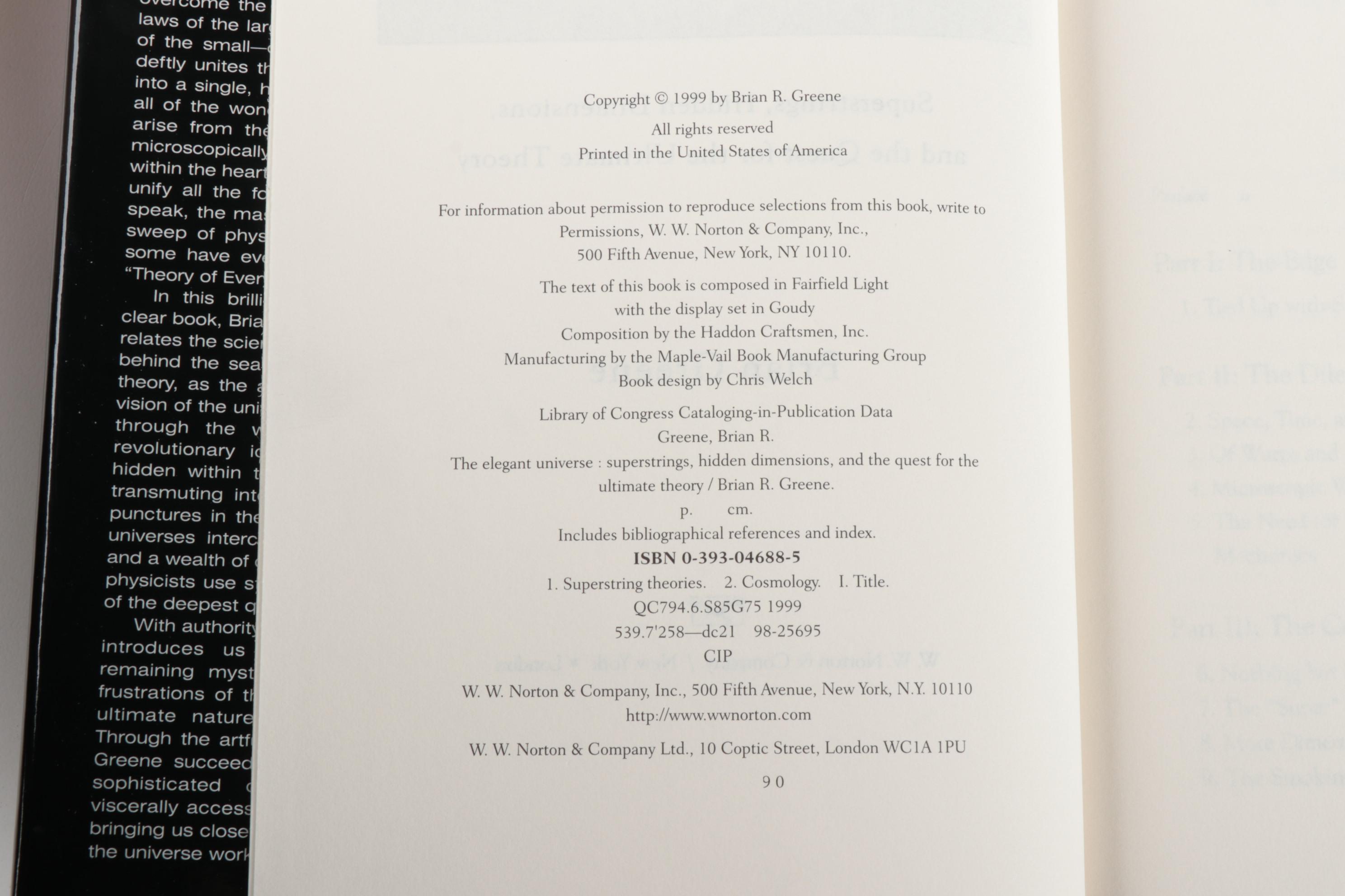 Space Reference Books Including "The Life of the Cosmos" by Lee Smolin