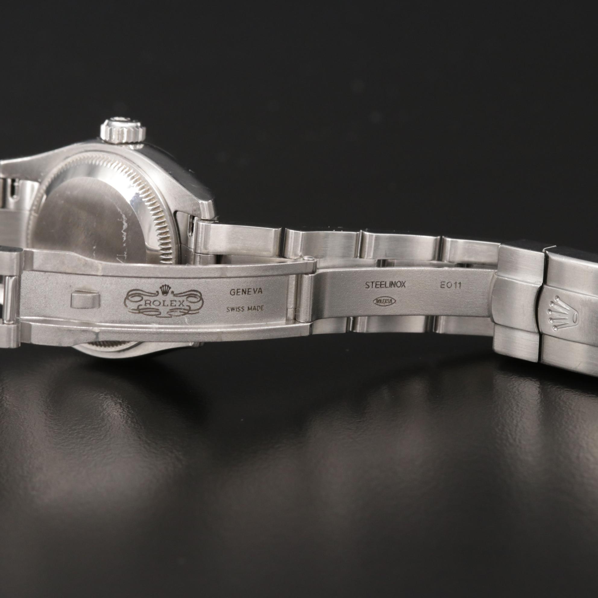 Rolex Oyster Perpetual Stainless Steel and 18K Gold With Diamonds Watch