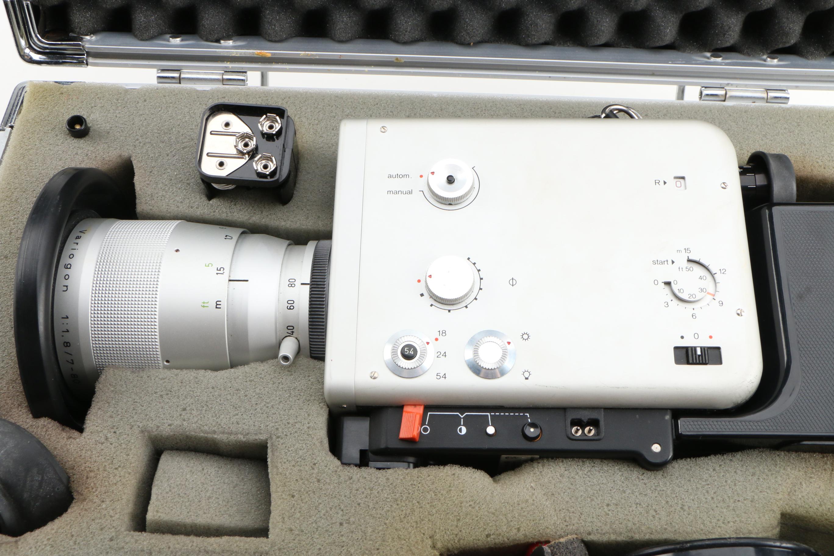 Braun Nizo S800 Movie Camera and Accessories