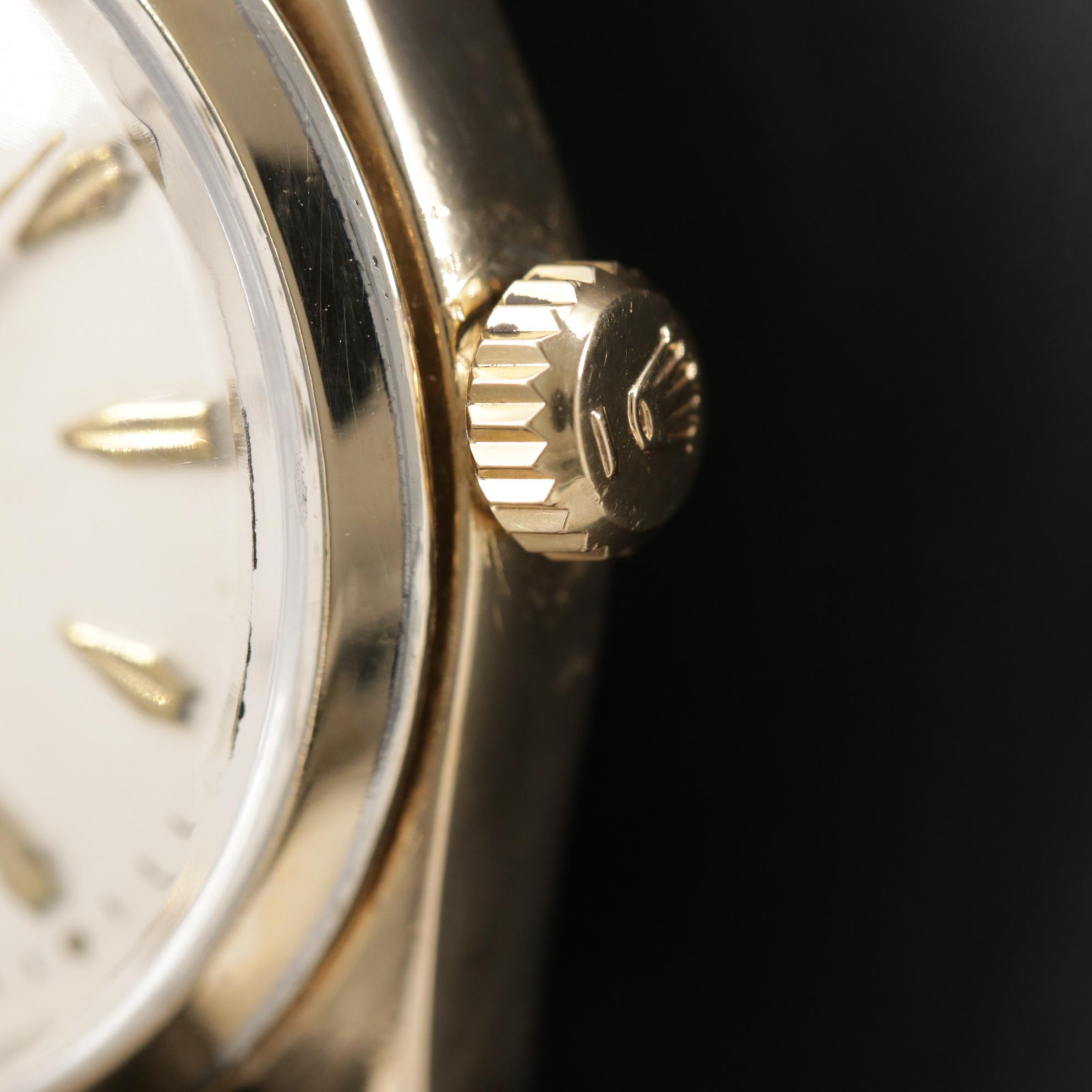 Vintage Rolex Oyster Perpetual 6634 Gold Shell Watch, 1956
