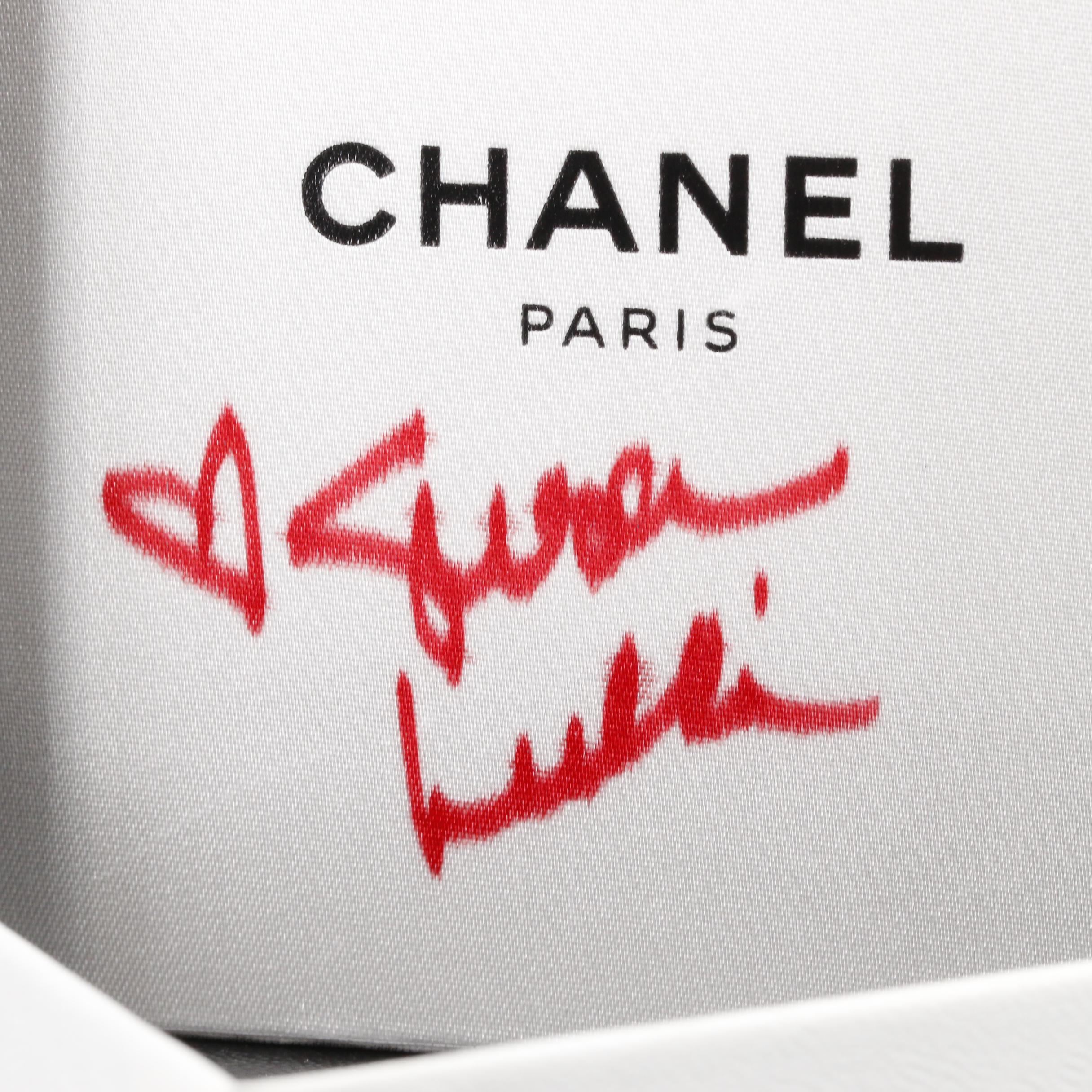 Chanel Rhinestone and Imitation Pearl Foliate Brooch with Susan Lucci Signed Box