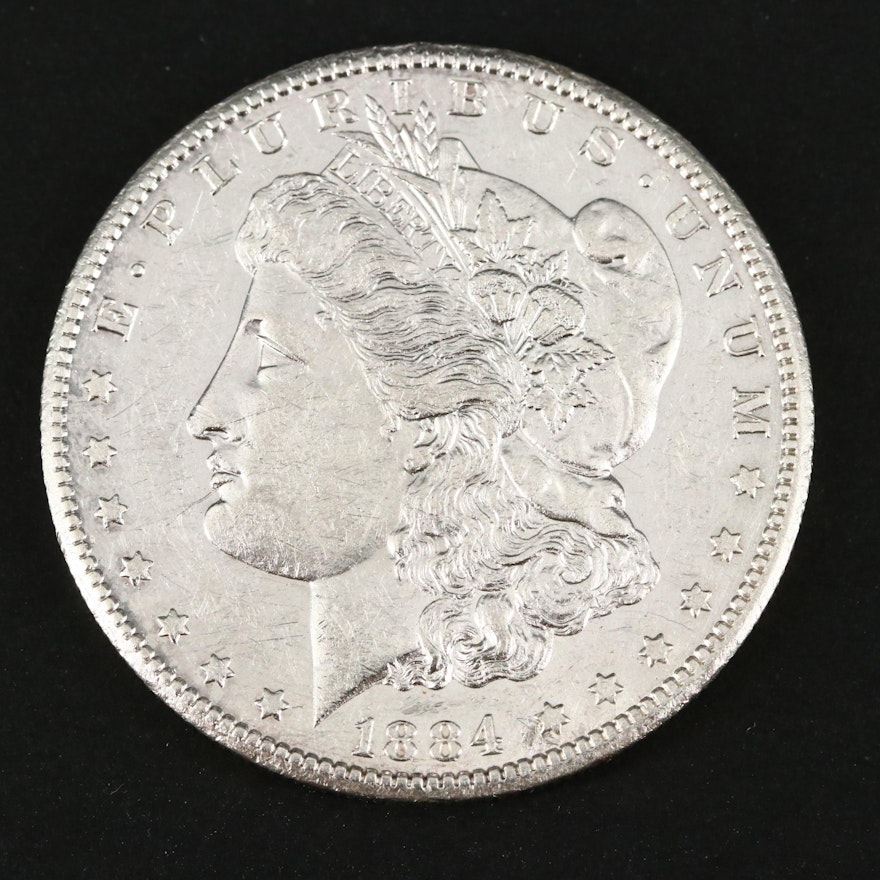 1884-CC Morgan Silver Dollar