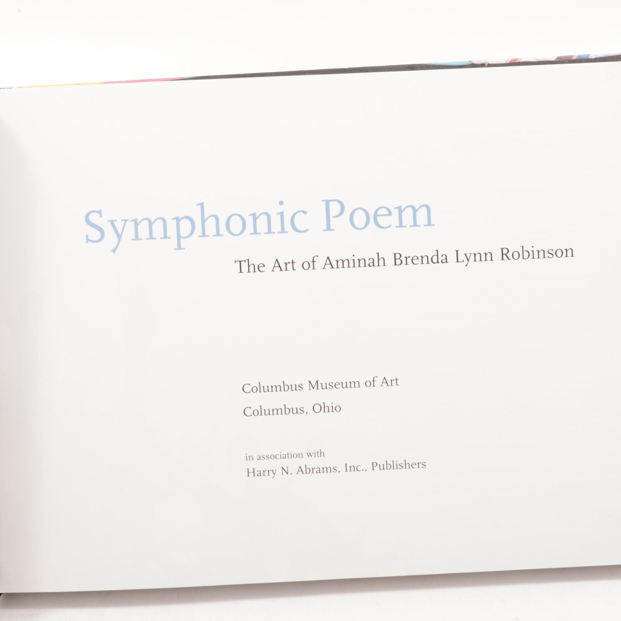 Signed First Edition "Symphonic Poem: The Art of Aminah Brenda Lynn Robinson"