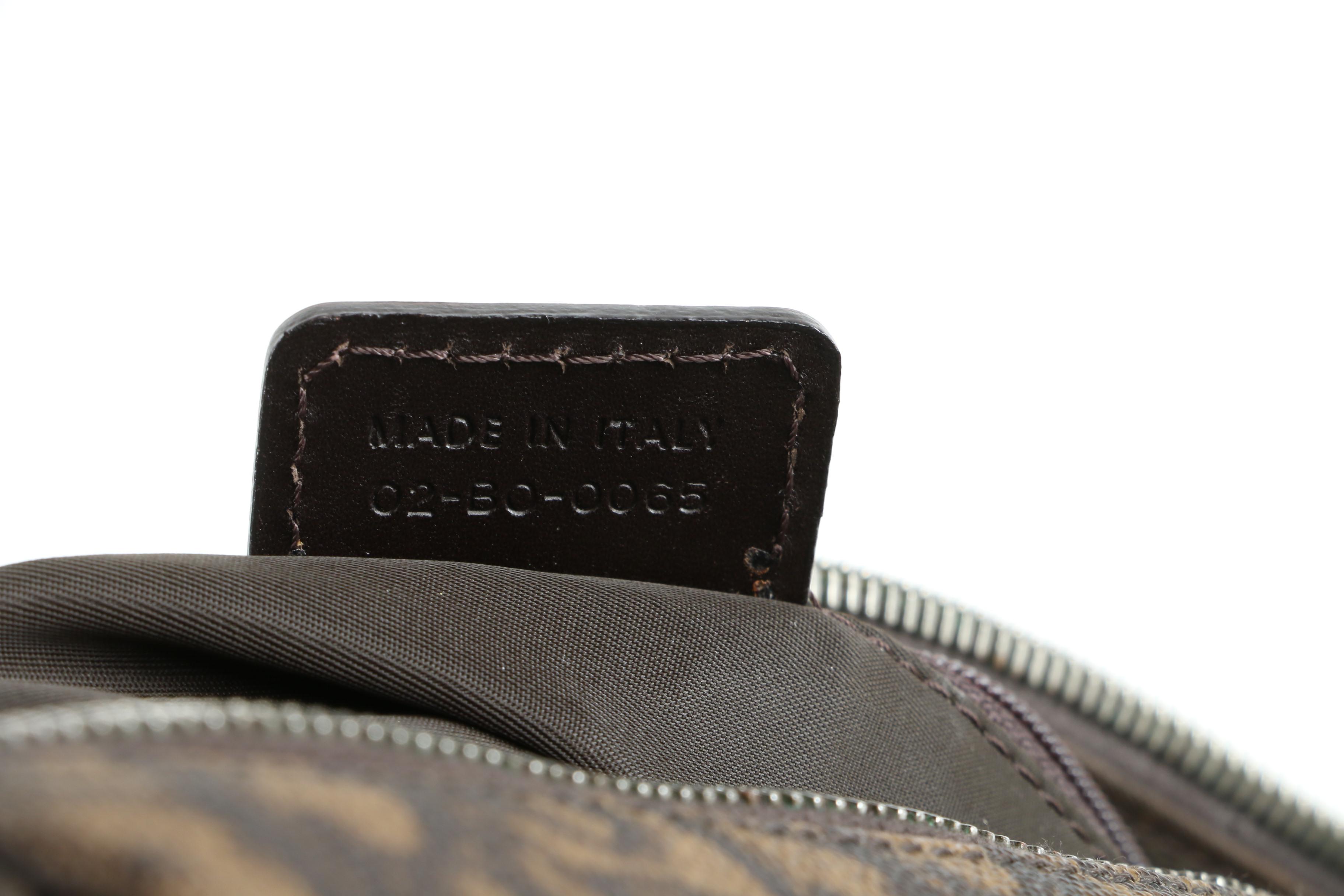 Christian Dior Brown Trottuer Romantique Floral Bow Small Boston Bag