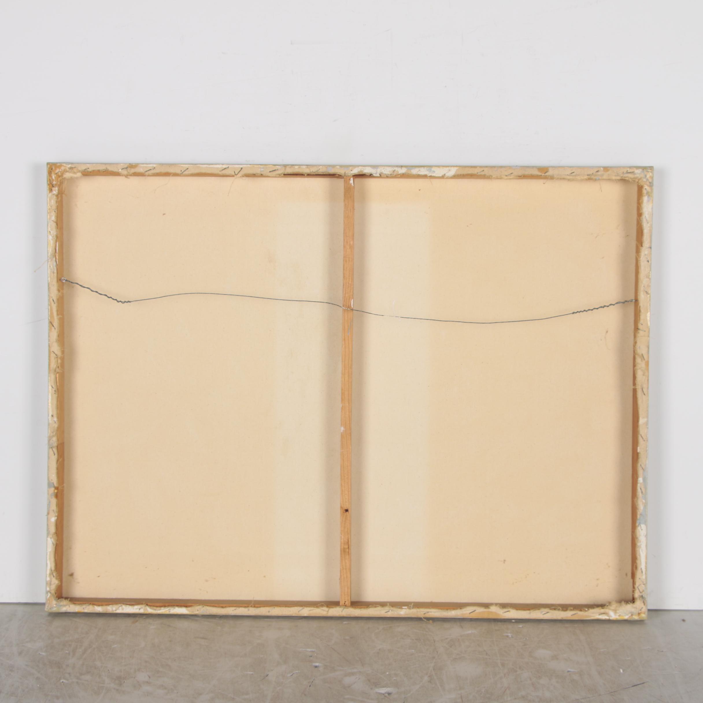 Jan Douglas Bish Trompe-L'œil Oil Painting of Cafe