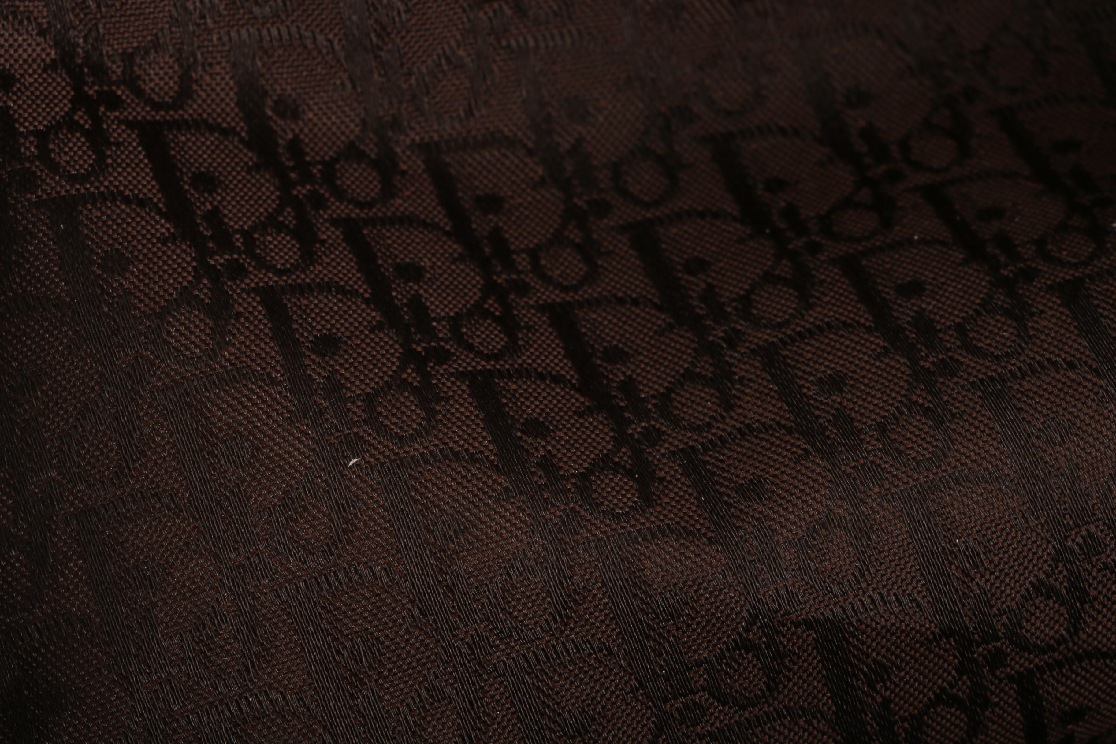 Christian Dior Drawstring Shoulder Bag in Taupe Cannage Quilted Leather