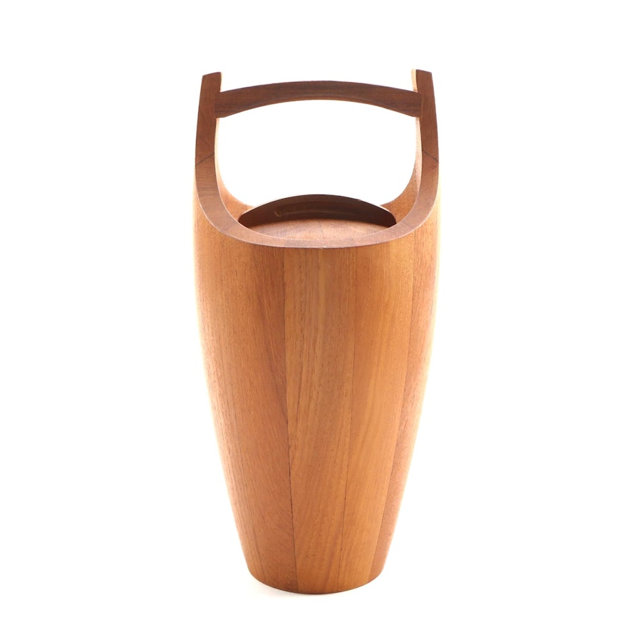 Jens Quistgaard for Dansk "Congo" Teak Ice Bucket, Mid-20th Century