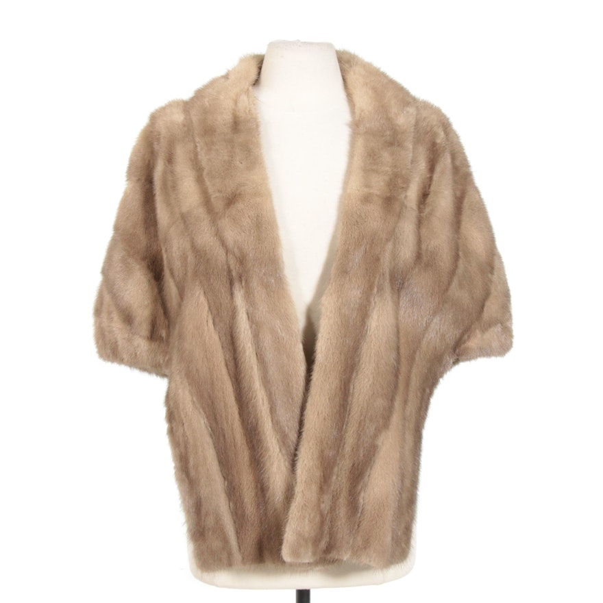 Mink Fur Stole From Stern Brothers New York, Vintage