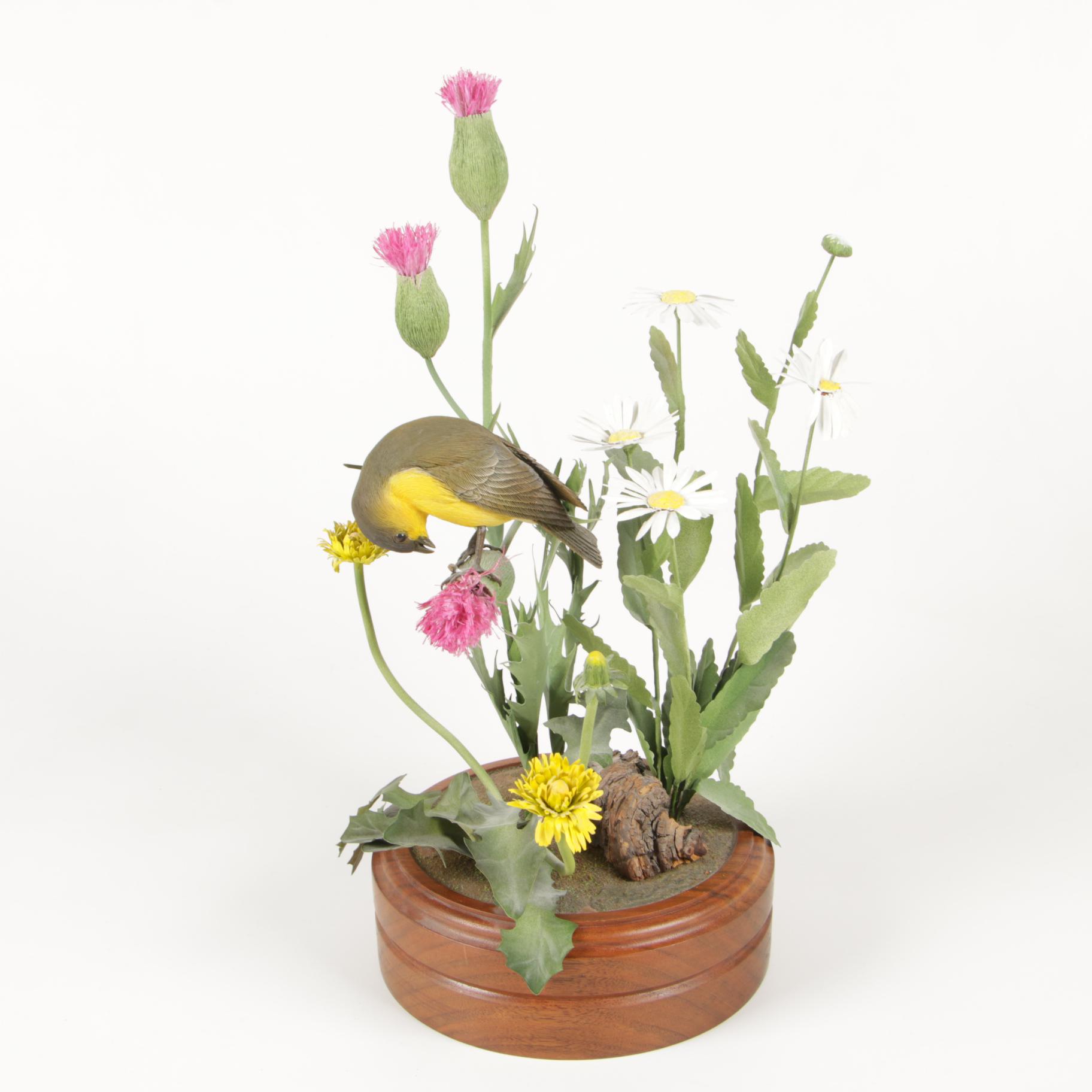 Lenox Fine Porcelain "Bighorn Sheep" with Jack Bayman Wooden Bird Figurines