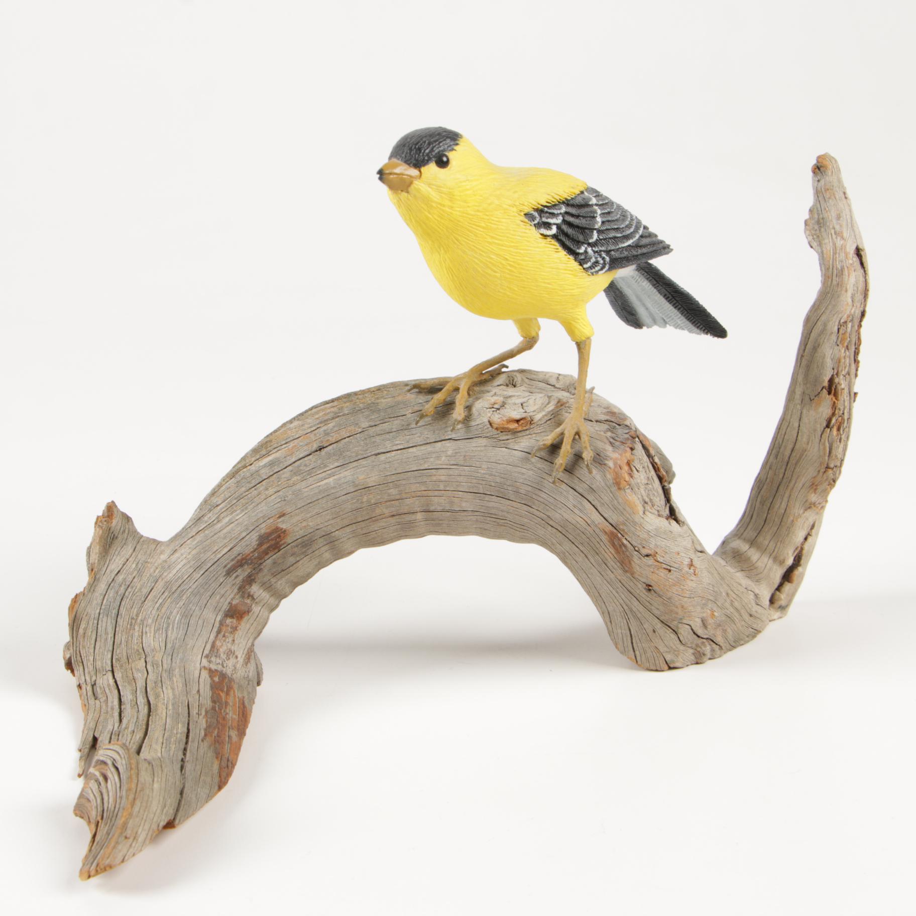 Lenox Fine Porcelain "Bighorn Sheep" with Jack Bayman Wooden Bird Figurines