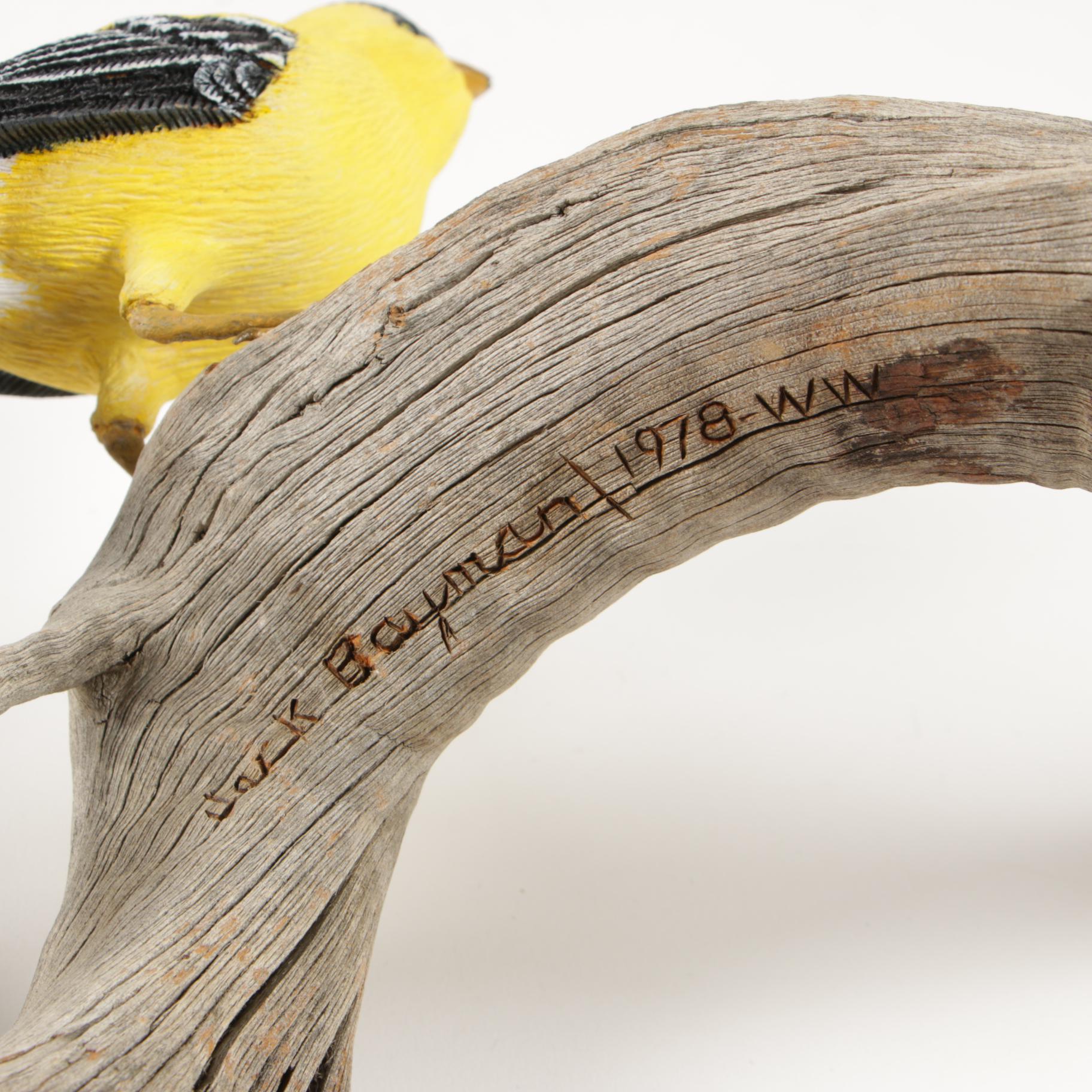 Lenox Fine Porcelain "Bighorn Sheep" with Jack Bayman Wooden Bird Figurines