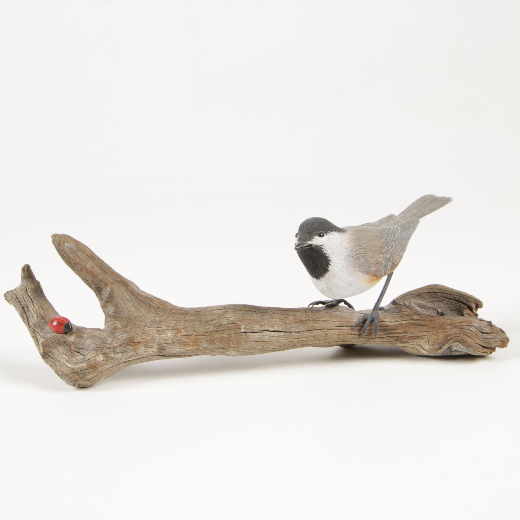 Lenox Fine Porcelain "Bighorn Sheep" with Jack Bayman Wooden Bird Figurines